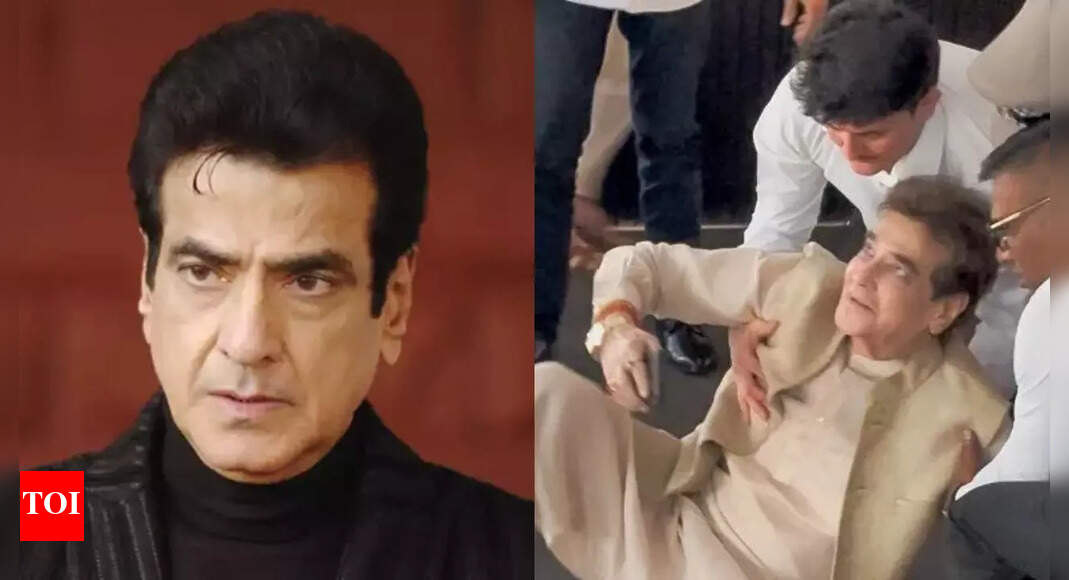 Jeetendra stumbles and falls at Zarine Khan’s prayer meet; video goes viral
