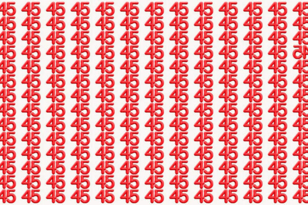 Optical Illusion: Can you spot the inverted 45 in just 5 seconds? |