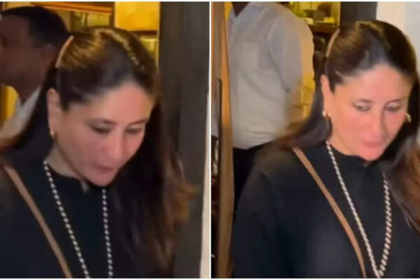 Kareena Kapoor looks pretty in her black outfit, waves to paparazzi outside a Mumbai restaurant- watch video