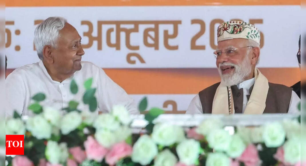 Exit polls predict a sweeping victory for the NDA in Bihar, with leaders celebrating the predicted outcome. Conversely, Mahagathbandhan leaders dismissed the polls as speculative, expressing confidence in their own victory. The counting of votes is scheduled for Friday. Bihar chief minister Nitish Kumar and Prime Minister Narendra Modi NEW DELHI: Leaders of the National Democratic Alliance (NDA) celebrated with evident jubilation on Tuesday, while those from the Mahagathbandhan (MGB) struck a dismissive tone, after exit polls following the second and final phase of polling in Bihar predicted a sweeping victory for the ruling coalition.”Exit polls are not accurate. They are only a speculation. It indicates what might happen. It would not be right to think that they are accurate,” Congress MP Tariq Anwar, whose party is a constituent of the Rashtriya Janata Dal (RJD)-led MGB, told news agency ANI.Congress spokesperson Supriya Shrinate expressed confidence that the MGB would emerge victorious. “My personal view is that we don’t comment on exit polls — we will speak when the actual results are out. However, Bihar will teach a lesson because its right to vote has been manipulated. I am confident that the Mahagathbandhan will form the government,” Shrinate said.Meanwhile, Umesh Singh Kushwaha of chief minister Nitish Kumar’s Janata Dal (United) — a key constituent of the NDA — thanked voters for reaffirming their faith in the alliance. “I thank the people of Bihar for putting a stamp on chief minister Nitish Kumar’s good governance and development. I congratulate the chief minister — there is a wave of support for the NDA across the state,” Kushwaha stated.Union minister Nityanand Rai of the Bharatiya Janata Party (BJP) — a senior NDA ally alongside the JD(U) — described the “record” voter turnout as a reflection of the people’s trust in Prime Minister Narendra Modi, Chief Minister Nitish Kumar, and the alliance.Of the state’s 243 assembly constituencies, polling for 122 seats was conducted in the second phase, while voting for the remaining 121 seats took place in the first round on November 6. The counting of votes is scheduled for Friday.About the AuthorTOI News DeskThe TOI News Desk comprises a dedicated and tireless team of journalists who operate around the clock to deliver the most current and comprehensive news and updates to the readers of The Times of India worldwide. With an unwavering commitment to excellence in journalism, our team is at the forefront of gathering, verifying, and presenting breaking news, in-depth analysis, and insightful reports on a wide range of topics. The TOI News Desk is your trusted source for staying informed and connected to the ever-evolving global landscape, ensuring that our readers are equipped with the latest developments that matter most.”Read MoreEnd of ArticleFollow Us On Social MediaVideos‘We Love India’: Bhutan King Reaffirms Ties As PM Modi Unveils Connectivity, Energy BoostBangladesh Elections: Awami League, BNP Allege Lawlessness Under Yunus, Fear Violence In PollsIndia Tells UNSC To Enforce Zero-Tolerance On Terror Strictly Hours After Delhi Blast Kills Twelve’No Silver Medals In War’: CDS Chauhan Highlights India’s Technological Leap Amid Rising ThreatsLucknow Doctor Tasked By JeM To Form Women’s Terror Wing In India, Police Link To Delhi Blast ProbeTeen Who Killed Six Indian-Origin People In Texas Crash While High On THC Gets 65-Year Jail TermFrom Bhutan, PM Modi Issues Big Warning After Delhi Red Fort Blast, Promises Swift And Full JusticePulwama-Based Doctor Named In Delhi Blast, Rajnath Singh Vows Swift Justice At Defence DialoguePM Modi Leaves For Bhutan To Attend Fourth King’s 70th Birthday, Says Ties Will Grow StrongerPulwama Link To Delhi Blast? Doctor’s Car Leads To Chilling Terror Trail, Face Of Suspect Revealed123Photostories6 courageous freedom fighters of the Indian independence struggle that remain unsung to date10 powerful baby boy names that reflect strength and courageSadhguru calls fenugreek or methi a miracle medicine, ‘If taken properly it can…”Feeling tired all the time? You might have a Vitamin B12 deficiency — Here are the warning signsHina Khan to Bhagyashree: 5 must-see celeb looks of the day trending nowBeetroot with chia seeds: A natural superfood combo for heart and gut healthCurbing the menace: 8 houseplants that fight air-pollutantsLord Shiva Avatars According To Your Birth DateMomos are not bad: 7 reasons why they may be the healthiest street foodWhich zodiac signs are the most loyal in relationships?123Hot PicksBihar Election CandidatesBihar Election ConstituenciesBihar Election 2025Gold rate todaySilver rate todayPublic Holidays NovemberBank Holidays NovemberTop TrendingRed Fort blastJamie DimonDelhi Car BlastWWE Raw HighlightsMichael Willis Cause of DeathCade CunninghamStephen CurryCandace OwensMLB Trade RumorsDennis Hildeby