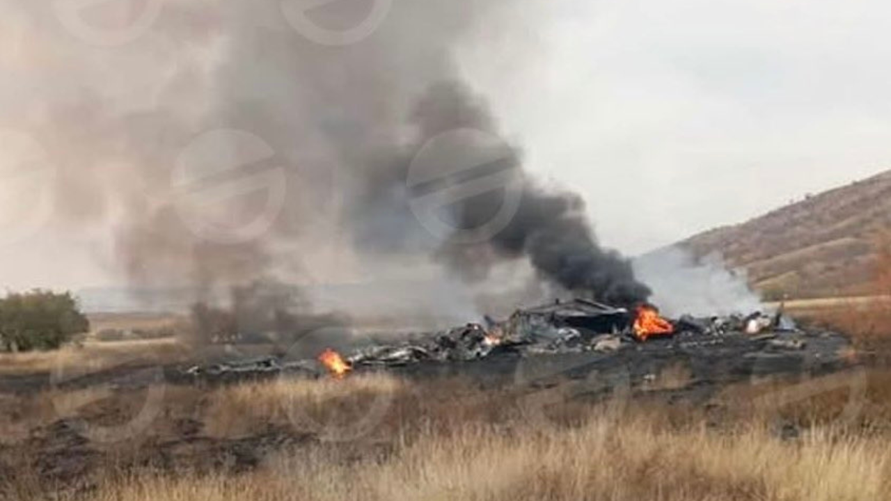 Turkish military plane with 20 aboard catches fire mid-air, crashes in Georgia – watch