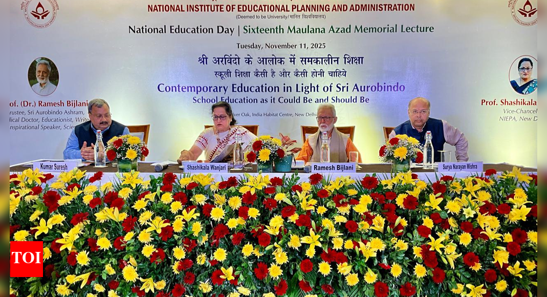 NIEPA organises 16th Maulana Azad Memorial Lecture on National Education Day | India News
