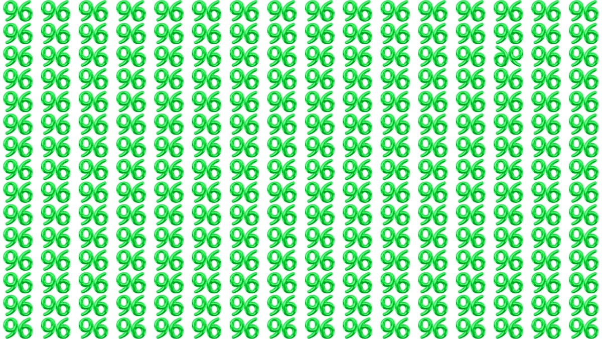 Optical illusion: Can you spot the inverted 96 in just 8 seconds? |