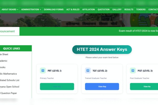HTET answer key 2025 released at bseh.org.in: Direct link to download here