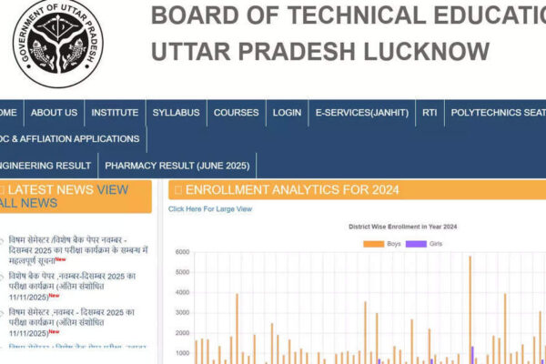 BTEUP final datesheet 2025 released: Odd-semester exams from November 17 to January 2; admit card to be available soon at bteup.ac.in