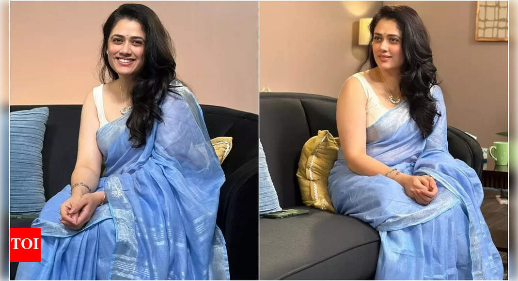 Girija Oak REACTS to being compared to Sydney Sweeney after viral ‘blue saree woman’ post; says, ‘Happy if people discover my work now’ |