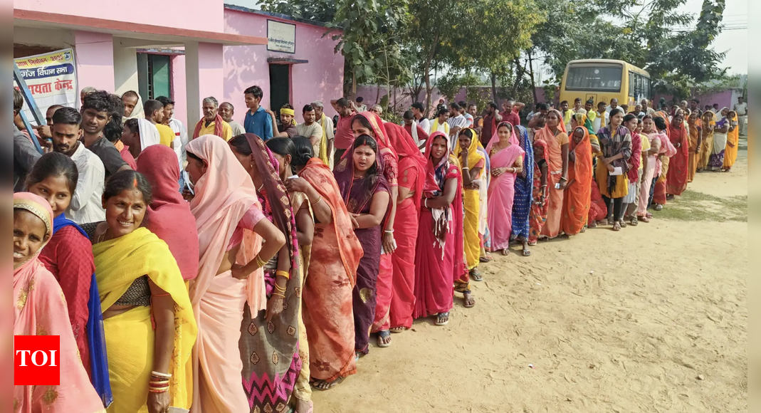 NEW DELHI: Candidates from the Bharatiya Janata Party (BJP), the Indian National Congress (INC), and the Jan Suraaj Party (JSP) are locked in a close contest in Bihar’s Lakhisarai Assembly constituency, one of the most closely watched seats in the state’s ongoing Assembly elections. As polling took place on November 11, 2025, in the second phase of the Bihar elections, early trends from ground reports suggest a tight three-way battle, with sitting MLA Vijay Kumar Sinha (BJP) facing strong challenges from Amaresh Kumar (INC) and Suraj Kumar Malviya (JSP).Candidate NamePartyVotesStatusVijay Kumar SinhaBJP[To be updated][To be updated]Amaresh KumarINC[To be updated][To be updated]Suraj Kumar MalviyaJSP[To be updated][To be updated]Voting detailsLakhisarai recorded a voter turnout of 77.64%, a notable increase compared to its 2020 turnout of around 55%, signaling heightened public engagement this election. Election Results 2025Bihar elections: NDA confident; can Tejashwi defy exit polls? Counting of votes todayBihar election results: Key fights to watch out for; big verdict todayMokama election results: RJD’s Veena Devi & JDU’s Anant Kumar Singh in frayBiharAlliance ViewiParty ViewSeats: 243L + WMajority: 122MGB0NDA0OTH0Leads + Wins: 0/243 Experience Bihar Election Results in 3D A new interactive way to explore constituenciesSource: PValueAcross Bihar, the overall turnout stood at 66.91%, setting a new record for participation in state polls.Constituency at a glanceThe Lakhisarai Assembly constituency, situated in Lakhisarai district, is part of the Munger Lok Sabha seat. Classified under the General category, it has long been a political battleground known for its competitive margins and shifting alliances.In the 2020 elections, Vijay Kumar Sinha (BJP) secured a second consecutive win, polling 74,212 votes (38.2%), and defeating Amaresh Kumar (INC), who managed 63,729 votes (32.8%) — a margin of 10,483 votes. Independent candidates Sujeet Kumar (11,570) and Fulena Singh (10,938) also made a modest impact on the outcome, drawing votes away from the main contenders.Going further back, in 2015, Sinha had clinched victory with 75,901 votes (40.8%), defeating Ramanand Mandal of JD(U), who received 69,345 votes (37.3%), winning by a margin of 6,556 votes. The constituency’s history reflects tight margins and strong bipolar contests, often swinging with the state’s broader political mood.About the AuthorTOI News DeskThe TOI News Desk comprises a dedicated and tireless team of journalists who operate around the clock to deliver the most current and comprehensive news and updates to the readers of The Times of India worldwide. With an unwavering commitment to excellence in journalism, our team is at the forefront of gathering, verifying, and presenting breaking news, in-depth analysis, and insightful reports on a wide range of topics. The TOI News Desk is your trusted source for staying informed and connected to the ever-evolving global landscape, ensuring that our readers are equipped with the latest developments that matter most.”Read MoreEnd of ArticleFollow Us On Social MediaVideos‘Not An Apologist For BJP’: Shashi Tharoor On Row Over Backing Modi Govt During Op SindoorPune Road Accident: At Least 6 Dead, Several Injured After Truck Rams Multiple Vehicles’Message to world’: Amit Shah vows strictest punishment for Delhi Terror Attack culpritsAfghanistan FM Muttaqi Slams Pakistan’s ‘Illogical’ Demands After Talks Collapse In TurkeyMultiple IEDs, 32 Vehicles: Agencies Uncover Plan For Serial Car Explosions In Delhi Blast Probe30,000 Troops, 25 Warships, Fighter Jets: India Concludes Tri-Service Drill Trishul | Op Sindoor 2.0Muhammad Yunus Sets February 2026 Election Date For Bangladesh Along With Referendum On July CharterProject Cheetah Boost: President Murmu, Duma Boko Attend Handover in GaboroneDramatic Drone Chase Catches Attacker Who Fled Amravati Wedding After Stabbing Groom With KnifeIndian Air Force Opens Nyoma Airbase In Ladakh, A Strategic Game-Changer Along The China Frontier123Photostories5 best jewellery metals that are safe for sensitive skinDesk jobs and diabetes: The hidden health cost of the corporate lifestyleGestational diabetes: What every expecting mother should knowRanveer Singh takes Bollywood by storm with flair, success and charismaDiabetic neuropathy and poor circulation: The root causes of foot damageWorld Diabetes Day 2025: Sugar isn’t the only enemy, 5 hidden triggers that fuel insulin resistanceGuava versus banana: Which is better for breakfastTop 5 national parks in the U.S. to see fireflies before they’re gone from the Earth!Beyond hydration and fiber: This one juice can help cleanse colon naturallyExclusive – Bigg Boss 19: Neelam Giri opens up about her journey; reacts to buzz around Tanya Mittal’s luxurious lifestyle and calls Farrhana–Tanya’s friendship fake123Hot PicksBihar Election CandidatesBihar Election ConstituenciesBihar Election 2025Gold rate todaySilver rate todayPublic Holidays NovemberBank Holidays NovemberTop TrendingJalen Brunson InjuryAndy ReidGabrielle UnionAyesha CurryAja WilsonNico HarrisonKayla NicoleLamar JacksonNHL Trade RumorsDavid Kampf