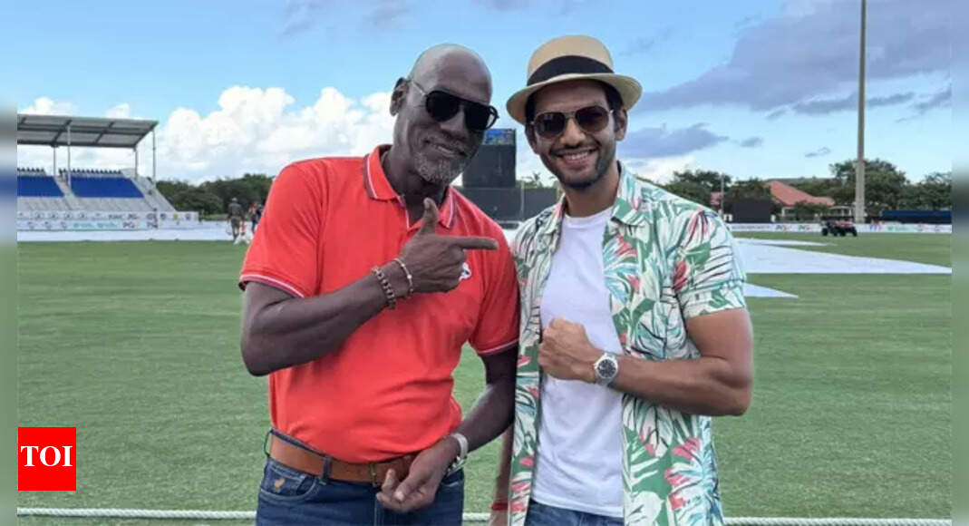 ‘GOAT himself held him’: Unmukt Chand meets Viv Richards – legend blesses his son in heartwarming moment | Watch | Cricket News