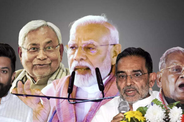 The National Democratic Allaince (NDA) seems set to secure a historic win in Bihar with trends showing it is well on its way to secure a whopping 208 seats in the 243-seat assembly. The 2025 polls unfolded against the backdrop of a meticulously crafted campaign focused on stability, development, and inclusivity, where the NDA’s narrative of ‘double-engine government’ under Prime Minister Narendra Modi and Chief Minister Nitish Kumar resonated powerfully with the voters. This election saw historic voter participation, with women and young voters emerging as vital pillars of support for the NDA, reflecting a sustained engagement with grassroots welfare schemes and effective mobilisation efforts.At the heart of this electoral juggernaut was not just robust governance but also impeccable political engineering — from flawless seat sharing among alliance partners to resurrecting deep-rooted fears about past lawlessness encapsulated in the widely known ‘Jungle Raj’ scare. Election Results 2025Bihar election results: Bihar votes for ‘sushasan’; NDA cruising towards clean sweepBihar election results: Top winners and losersBihar election results: Maithili Thakur headed for big debutBiharAlliance ViewiParty ViewSeats: 243L + WMajority: 122NDA0MGB0OTH0Leads + Wins: 243/243NDA LEADINGExperience Bihar Election Results in 3D A new interactive way to explore constituenciesSource: PValueThe alliance’s success was further amplified by broadening caste coalitions beyond traditional alignments, disrupting longstanding vote banks, and capitalising on the enduring Nitish Kumar factor, which brought JD(U) back to a dominant position within the coalition.Flawless seat-sharing formulaThe NDA’s decisive victory in Bihar in 2025 was strongly supported by a meticulously crafted seat-sharing formula, finalised well before the polls. The alliance comprised BJP, JD(U), LJP (Ram Vilas), HAM(S) and RLM. The BJP and JD(U) evenly contested 101 seats each, a historic power parity indicating maturity within the NDA. Smaller allies like the LJP (Ram Vilas) contested 29 seats, while HAM(S) settled for six seats despite initial demands for 15. This seat sharing was achieved in a “cordial atmosphere” with all partners conceding to key demands to avoid intra-alliance friction, a frequent issue in multi-party coalitions.What differentiated the 2025 elections was the emphasis on quality seats rather than sheer numbers, ensuring that each party contested constituencies where they had strong grassroots presence and electoral appeal. This precision in allotment minimised vote-splitting and maximised coalition coherence. Leaders like Jitan Ram Manjhi openly declared unwavering support for PM Modi and the alliance, projecting unity. The arrangement allowed the NDA to mobilise resources and campaign effectively across the caste and regional spectrum.This flawless seat-sharing was a critical structural factor, removing the pitfalls of previous elections where seat disputes diluted NDA’s strength. In a hyper-competitive environment like Bihar, the seat sharing formula was a linchpin in translating vote shares into seat tallies, ensuring the NDA’s electoral machinery was uninterrupted and optimally functioning to deliver a record majority.Resurrecting ‘Jungle Raj’ scareIn its campaign, the BJP-led NDA capitalised heavily on resurrecting the fear of ‘Jungle Raj’, a term associated with lawlessness during the Lalu-Rabri era (1990-2005). This narrative was revived through incidents like the attack on deputy CM Vijay Kumar Sinha’s convoy, which was framed as politically motivated intimidation by “goons” aligned with the opposition RJD. This law-and-order scare reminded voters of the chaotic and violent past under RJD’s regime, contrasting it with the NDA’s promise of stability and governance.Despite Bihar witnessing its most peaceful elections ever with zero repolls or violent incidents — a dramatic turnaround from previous decades — the Jungle Raj rhetoric struck a chord with many voters wary of instability. The NDA portrayed itself as the only viable safeguard against a return to ‘goon raj’, appealing to citizens’ desire for security and development.This fear narrative was strategically blended with reminders of the NDA’s development agenda, juxtaposing past lawlessness with the promise of infrastructural progress and industrial investment under PM Modi and Nitish Kumar. Consequently, this scare tactic mobilised a wide voter base, particularly those who had lived through or remembered the earlier turbulence, reinforcing voter preference for the NDA coalition.Broadened caste coalitionOne of the pivotal reasons for the NDA’s landslide was its expanded caste coalition that transcended previous rigid caste alignments. Historically, Bihar politics hinged on the Muslim-Yadav (MY) alliance, which benefited the RJD. However, in 2025, a new arithmetic emerged emphasising mahila (women) and EBC (Economically Backward Classes) groups, creating a ‘ME’ factor that substantially boosted NDA’s vote share.NDA consolidated the upper castes through BJP, while Nitish Kumar’s JD(U) secured a strong base among Kurmis and EBCs, which constitute about 36% of Bihar’s population. Additionally, the Lok Janshakti Party (Ram Vilas), Rashtriya Lok Morcha, and Hindustani Awam Morcha augmented the NDA’s Dalit and backward caste appeal, creating a broad and diverse coalition that cut across traditional lines.This strategy diluted the RJD’s reliance on a narrow caste bloc by integrating multiple caste groups and regenerating old alliances with renewed welfare outreach targeting EBCs and Dalits. The coalition’s inclusivity paved the way for securing nearly 49% of the vote against the Mahagathbandhan’s 38%.Massive women voter mobilisation & welfare outreachWomen played a decisive role in the NDA’s electoral sweep, with historic voter turnout gaps revealing women voted 10-20 percentage points higher than men in many districts such as Supaul, Kishanganj, and Madhubani. The Election Commission’s deployment of over 1.8 lakh Jeevika Didis — women volunteers guiding other women voters regarding booth locations and voting processes — significantly improved electoral participation among women and first-time young voters.NDA’s extensive welfare programs targeting women, including schemes for self-help groups, livelihood support, and social security, energised this vital demographic. The Nitish government’s efforts to empower women, coupled with BJP’s national outreach, resonated deeply with female voters who perceived the NDA as a champion of their aspirations and safety.This mobilisation was complemented by adding more than 14 lakh new young voters, many women, expanding NDA’s voter base. The enhanced women voter turnout created a crucial margin that decisively contributed to the NDA’s overwhelming victory.Nitish factor & JD(U) resurgenceNitish Kumar’s enduring appeal and the resurgence of JD(U) significantly influenced the NDA’s 2025 triumph. Despite concerns over his age and governance challenges, Nitish remains Bihar’s most trusted political figure, often perceived as synonymous with good governance and development. The slogan “Bihar Ka Matlab Nitish Kumar” and “Tiger abhi zinda hai” resonated widely, cementing his centrality in voter perception.JD(U)’s comeback was marked by its strategic equal seat-sharing with the BJP, signaling strengthened confidence and relevance in Bihar politics despite BJP’s growing national role within the NDA. Nitish’s governance record on infrastructure and welfare, combined with his image as a stable leader capable of balancing Bihar’s complex caste equations, reinforced voter trust.The synergy between Nitish’s JD(U) and BJP under the NDA created a unified front that could appeal to diverse electoral groups, blending Nitish’s Kurmi and EBC support with BJP’s upper caste and youth outreach.About the AuthorTOI News DeskThe TOI News Desk comprises a dedicated and tireless team of journalists who operate around the clock to deliver the most current and comprehensive news and updates to the readers of The Times of India worldwide. With an unwavering commitment to excellence in journalism, our team is at the forefront of gathering, verifying, and presenting breaking news, in-depth analysis, and insightful reports on a wide range of topics. The TOI News Desk is your trusted source for staying informed and connected to the ever-evolving global landscape, ensuring that our readers are equipped with the latest developments that matter most.”Read MoreEnd of ArticleFollow Us On Social MediaVideosFirst-Time Woman Voter in Danapur Explains Why Nitish Kumar Scored Massive Landslide Win in BiharIndia Negotiating Multiple FTAs To Boost Free Flow Of Capital And Trade: Piyush Goyal‘Not Just Congress’: Tharoor Calls Out RJD Amid NDA’s Big Bihar Lead‘Pak Ready For Two-Front War’: Khawaja Asif’s Hollow Threat To India After Islamabad BlastCDS Anil Chauhan Issues Red Line To Defence Industry, Warns Against Delays And OverpromisingWashington Reports Encouraging Momentum As India-US Trade Talks Advance Toward A Year-End AgreementAsim Munir Steps In Amid Islamabad Terror Attack, Persuades Sri Lanka To Continue With Cricket Tour‘No Impunity For Terrorists’: Shashi Tharoor Endorses Govt Probe As Red Fort Blast Claims 13th LifeDelhi Blast: Security Forces Demolish House of Red Fort Bombing Accused Umar Nabi in Pulwama‘Not An Apologist For BJP’: Shashi Tharoor On Row Over Backing Modi Govt During Op Sindoor123PhotostoriesWhich Plant You Should Bring Home As Per Your Date of BirthMetabolic doctor reveals top 10 foods to reduce triglycerides naturally7 most colourful frog species in the worldAfter Bihar poll debacle, what’s next for Tejashwi Yadav and a shaken RJD?Diabetes: Lesser-known symptoms women should be careful aboutJubilee Hills bypoll twist: Congress triumphs, Revanth Reddy emerges as Telangana’s tallest leaderFrom heart to gut: Health benefits of eating water chestnutsHyderabad eyes global spotlight: Govt may rope in Lionel Messi as ‘Telangana Rising’ ambassadorNitish Kumar’s stunning mandate in Bihar: How the veteran leader silenced doubters once againCrowds but no votes: What went wrong with Rahul Gandhi’s Bihar election push?123Hot PicksAlinagar Election ResultRaghopur Election ResultBihar Election Result 2025Gold rate todaySilver rate todayPublic Holidays NovemberBank Holidays NovemberTop TrendingBihar Election CandidatesAlinagar Election ResultKargahar Election ResultPrashant KishorChirag PaswanAssembly Election BiharRaghopur Election ResultMahua Election ResultPune Bridge AccidentAnta Election Result