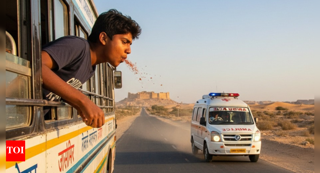 Rajasthan tragedy: Teen peering out of bus window to spit gutkha collides with ambulance, decapitated