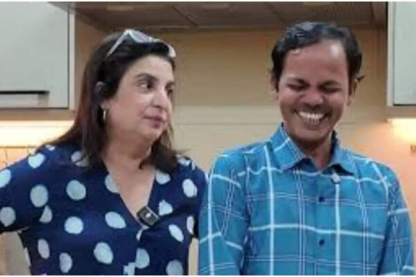 Farah Khan urges cook Dilip to join the dining table, but he sticks to: ‘Kitchen mein ache se kha paata hu’