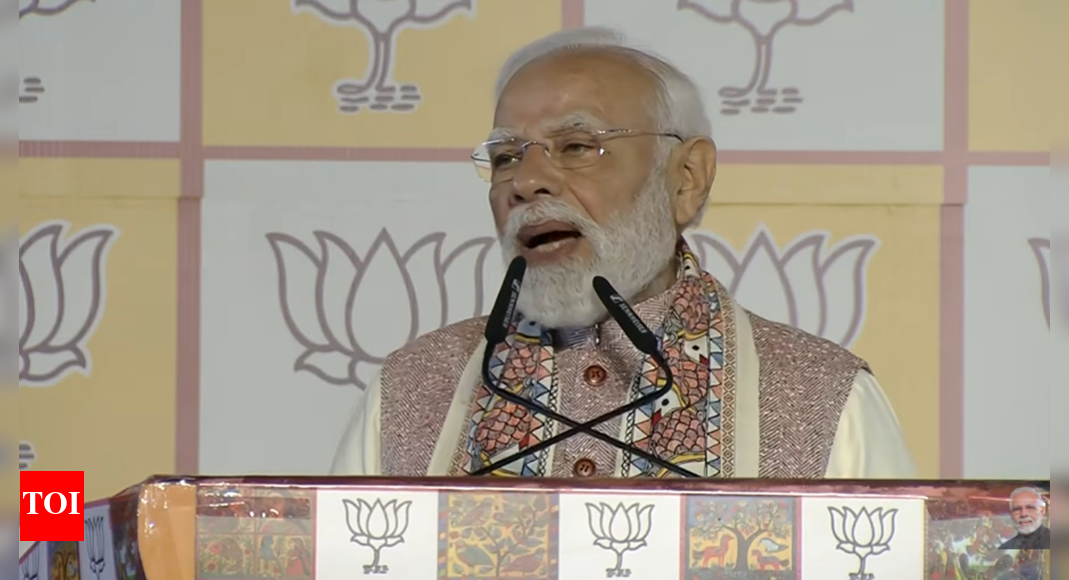 Prime Minister Narendra Modi celebrated the NDA’s historic win in Bihar, attributing the victory to the “Mahila and youth” and rejecting the opposition’s “appeasement politics.” Chief Minister Nitish Kumar thanked voters and PM Modi, emphasizing the NDA’s unity and commitment to developing Bihar into a leading state.  NEW DELHI: “Bihar ke logon ne garda uda diya,” declared Prime Minister Narendra Modi in his first address after National Democratic Alliance (NDA) secured a historic win in Bihar Assembly Elections on Friday. Hailing “Chhathi Maiyya”, he extended his gratitude to the voters for “rejecting appeasement politics of the opposition”.Highlighting the high voter turnout in the state, especially that of women, PM Modi said that the people had given a new “positive MY formula, and that is Mahila and youth”.‘Full Stop to Many Questions’ Chirag Paswan Hails PM Modi, Nitish as NDA Soars Past 200 SeatsNDA emerged victorious in the state, crossing the 200-seat mark and potentially surpassing its 2010 record of 206 seats.Election Results 2025Bihar election results: Bihar votes for ‘sushasan’; NDA cruising towards clean sweepBihar election results 2025: 5 reasons behind NDA’s historic winBihar results: From Magadh to Mithilanchal – NDA bowls out MGB across regionsTop quotes from PM Modi’s speech:Jai Chhathi Maiya, yeh prachand jeet, atoot vishwas, Bihar ke logo ne bilkul garda uda diya hai.Some parties in Bihar had created the appeasement formula of MY. But today’s victory has given a new positive MY formula, and that is Mahila and Youth. Today, Bihar is among those states of the country which have the highest number of youth, and this includes youth from every religion and every caste. Their desire, their aspiration and their dreams have completely destroyed the old communal MY formula of the Jungle Raj people.This election has further strengthened the public’s trust in the Election Commission of India. The consistently high voter turnout over the past few years, the increased turnout by the deprived and the exploited, is a significant achievement for the Election Commission. This is the same Bihar that was once dominated by Maoist terror. Voting used to end at 3 pm in Naxal-affected areas. But in this election, people in Bihar have voted without fear, with enthusiasm and excitement. You also know what used to happen in Bihar during the times of jungle raj. Violence used to occur openly at polling stations. Ballot boxes were looted. Today, the same Bihar is seeing record voter turnout. It is voting peacefully. Everyone’s vote has been recorded. Everyone has cast their vote as per their choice.We are the servants of the people. We keep making the people happy with our hard work and we have stolen the hearts of the people. And that is why the entire Bihar has said ‘Phir ek baar NDA Sarkar’.When I used to speak about Jungle Raj and Katta Sarkar in Bihar elections, the RJD party raised no objections. But it hurt the people of Congress. Today, I want to reiterate that Katta Sarkar will never return to Bihar…The people of Bihar have voted for Viksit Bihar.Hailing the victory, Bihar chief minister Nitish Kumar extended his gratitude to PM Modi along with the voters.”In the Bihar Legislative Assembly Election-2025, the people of the state have given us a thumping majority, expressing their confidence in our government. For this, I offer my salutations to all the esteemed voters of the state, heartfelt thanks, and gratitude,” he said in a post on X.”I extend my salutations to the esteemed Prime Minister Shri Narendra Modi Ji, along with heartfelt thanks and gratitude for the support received from him. The NDA alliance has demonstrated complete unity in this election and secured a thumping majority. For this resounding victory, I also express thanks and gratitude to all our N.D.A. alliance partners—Shri Chirag Paswan Ji, Shri Jitan Ram Manjhi Ji, and Shri Upendra Kushwaha Ji. With everyone’s support, Bihar will advance even further and join the ranks of the most developed states in the country,” he added.About the AuthorTOI News DeskThe TOI News Desk comprises a dedicated and tireless team of journalists who operate around the clock to deliver the most current and comprehensive news and updates to the readers of The Times of India worldwide. With an unwavering commitment to excellence in journalism, our team is at the forefront of gathering, verifying, and presenting breaking news, in-depth analysis, and insightful reports on a wide range of topics. The TOI News Desk is your trusted source for staying informed and connected to the ever-evolving global landscape, ensuring that our readers are equipped with the latest developments that matter most.”Read MoreEnd of ArticleFollow Us On Social MediaVideosAir India Bombing Returns To Spotlight, CSIS Warns Canada Of New Extremist Networks And Rising RisksSix Ways Nitish Kumar Proved ‘Tiger Abhi Zinda Hai’ As NDA Registers Big Win in Bihar Assembly Polls‘Full Stop to Many Questions’ Chirag Paswan Hails PM Modi, Nitish as NDA Soars Past 200 SeatsKerala Teenager Dies in Dubai After Rooftop Fall While Trying To Take Photos of Low-Flying PlanesPakistan’s Costly Lobbying Blitz Won Access To Trump As India Faced The Harshest Tariffs, Claims NYTChilling Terror Attack Masterplan: How Medical Professionals Built A 5-Step Nationwide Bombing PlotBihar Assembly Poll Results: NDA Touches 200-Seat Lead, Congress Intensifies SIR, Vote Chori AttacksFirst-Time Woman Voter in Danapur Explains Why Nitish Kumar Scored Massive Landslide Win in BiharIndia Negotiating Multiple FTAs To Boost Free Flow Of Capital And Trade: Piyush Goyal‘Not Just Congress’: Tharoor Calls Out RJD Amid NDA’s Big Bihar Lead123Photostories7 baby names that mean ‘life’ in different languagesFrom Tokyo to Mumbai: Top 10 largest cities in the world by populationIn pictures: What 100 grams of protein looks like for non-vegetarians, vegetarians, and vegansSadhguru on how to organize mind for success in lifeKriti Sanon to Tamannaah Bhatia: Top 5 celeb outfits of the dayHow to grow strawberries in pots in balcony garden during winters11 vegetarian dishes of Bihar you can’t missWorld Diabetes Day 2025: Managing dessert cravings at 70 and beyondNew voices redefining the spirit of Bollywood cinemaWhich Plant You Should Bring Home As Per Your Date of Birth123Hot PicksAlinagar Election ResultRaghopur Election ResultBihar Election Result 2025Gold rate todaySilver rate todayPublic Holidays NovemberBank Holidays NovemberTop TrendingBihar Election CandidatesAlinagar Election ResultKargahar Election ResultPrashant KishorChirag PaswanAssembly Election BiharRaghopur Election ResultMahua Election ResultPune Bridge AccidentAnta Election Result