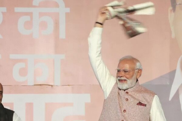 ‘Gamcha’ in the air: PM Modi leads celebrations after NDA secures sweeping victory in Bihar elections- Watch