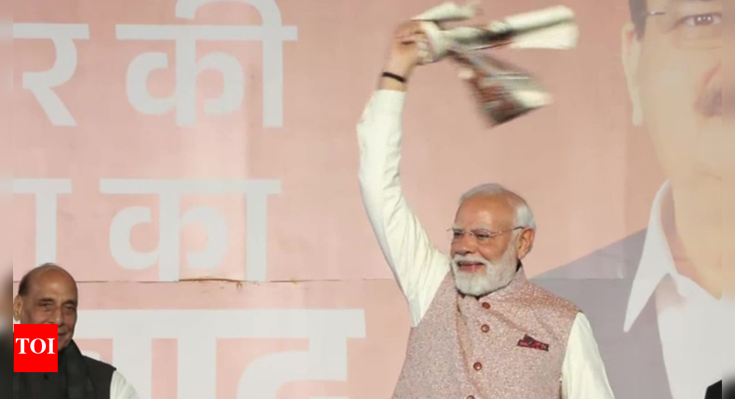 ‘Gamcha’ in the air: PM Modi leads celebrations after NDA secures sweeping victory in Bihar elections- Watch