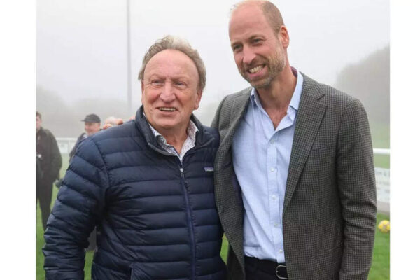 ‘Fan’ Prince William poses with football legend Neil Warnock after helping a local club secure a new road | World News