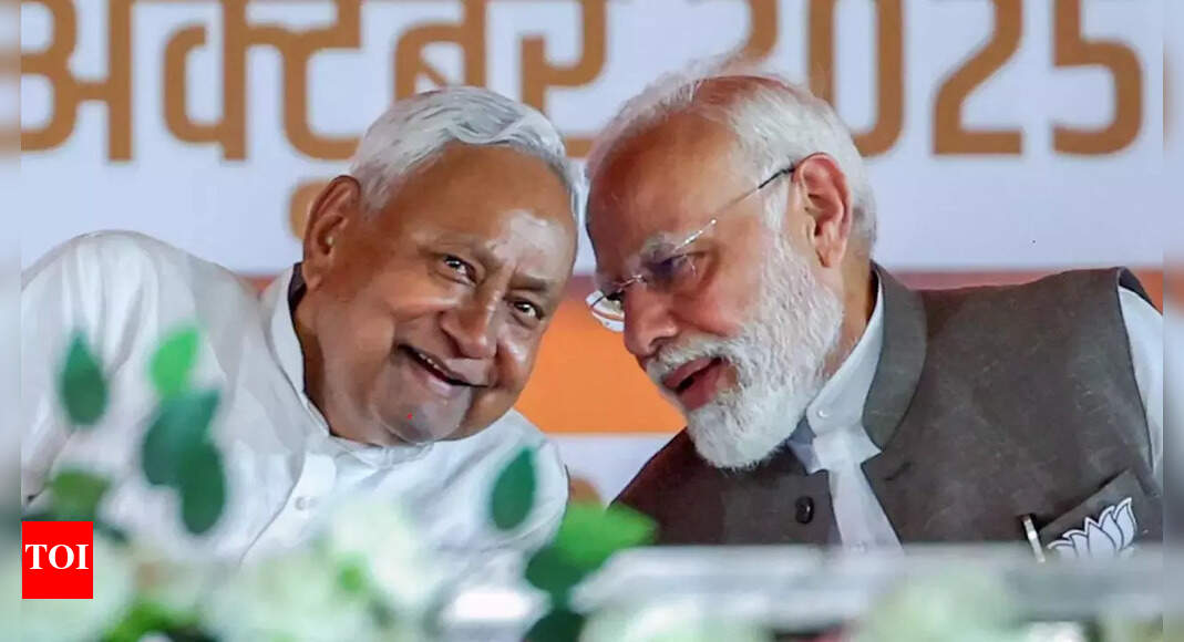 NEW DELHI: PM Modi termed NDA’s landslide performance as “sushasan ki jeet (victory of good governance)”, in what was seen as an endorsement of the continuation of Nitish Kumar as CM. Nitish is popular among his followers as “Sushasan Babu”, claiming to have effected a turnaround in the past 20 years by improving law and order, and development. “Victory of development has been achieved. Victory of the spirit of public welfare has been achieved. Victory of social justice has been achieved,” Modi posted on X. “I congratulate all NDA leaders for their wonderful work and CM Nitish Kumar for his leadership,” Modi said, allaying apprehensions about Nitish’s continuation as CM even as BJP emerged as the single largest party.The opposition had claimed that BJP would not reappoint Nitish as CM.Also read: With promises & warnings, Shah turned around ‘aggrieved souls’End of ArticleFollow Us On Social MediaVideos‘Bihar’s New MY Formula Is Mahila & Youth’: PM Modi Targets RJD-Congress After NDA’s Landslide Win‘Too Big To Fail’: South African Envoy On Trump’s G20 Boycott, Says PM Modi’s Presence Crucial‘Misa-Priyanka Ko Dickey Mein…’: Yashwant Deshmukh’s Message to RJD–Cong After NDA’s Bihar WinAir India Bombing Returns To Spotlight, CSIS Warns Canada Of New Extremist Networks And Rising RisksSix Ways Nitish Kumar Proved ‘Tiger Abhi Zinda Hai’ As NDA Registers Big Win in Bihar Assembly Polls‘Full Stop to Many Questions’ Chirag Paswan Hails PM Modi, Nitish as NDA Soars Past 200 SeatsKerala Teenager Dies in Dubai After Rooftop Fall While Trying To Take Photos of Low-Flying PlanesPakistan’s Costly Lobbying Blitz Won Access To Trump As India Faced The Harshest Tariffs, Claims NYTChilling Terror Attack Masterplan: How Medical Professionals Built A 5-Step Nationwide Bombing PlotBihar Assembly Poll Results: NDA Touches 200-Seat Lead, Congress Intensifies SIR, Vote Chori Attacks123PhotostoriesShah Rukh Khan closes the year powerful and proudEgg white versus egg yolk: Which one is healthier for breakfast7 dhaba-style dal preparations to try at home5 unique attractions in America that will make you say “I can’t believe this is real”!From BF Karan Kundrra wanting to marry her right after Bigg Boss to her near-fatal injury on Khatron Ke Khiladi: Tejasswi Prakash talks about life, career and loveSlow down aging naturally: 6 scientifically proven foods that workTop 5 platinum producing countries that generate over 90% of the world’s total platinum5 foods to combine with leftover rice for better nutritionMeet the eagles with the biggest wingspans on EarthLearning with purpose: 5 quotes by Dr BR Ambedkar that students can carry for life123Hot PicksAlinagar Election ResultRaghopur Election ResultBihar Election Result 2025Gold rate todaySilver rate todayPublic Holidays NovemberBank Holidays NovemberTop TrendingLaMelo BallGiannis AntetokounmpoJoel EmbiidAidan HutchinsonNHL Trade RumorLatin GrammyDak PrescottBrazilian Bodybuilder Found DeadPercy HarvinStephen Curry