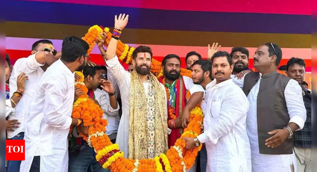 NEW DELHI/PATNA: Before these polls, Chirag Paswan had described himself as “sabji mein namak” (salt in vegetables), which is essential to any political broth. Winning 19 of the 29 seats his party contested, Lok Janshakti Party (Ram Vilas) chief proved his mettle again in Bihar as his performance propelled NDA past the 200-seat mark. What makes the showing more significant is that LJP (RV) has wrested 17 seats from Mahagathbandhan despite talk of discontent around candidate selection. Chirag’s rise in Bihar became evident during seat-sharing talks, when his party got a fair share despite only one of its 143 candidates winning during the 2020 assembly polls. His bargaining power came from the 2024 Lok Sabha elections, when LJP(RV) won all five seats it fought.At a time when the fortunes of other Dalit netas like Mayawati and Jitan Ram Manjhi have been on the decline, the son of former Union minister Ram Vilas Paswan has emer-ged a prominent face. The victory has also virtually put an end to the claim his uncle Pashupati Kumar Paras laid to Paswan senior’s legacy. Though Paras has been claiming that his Rashtriya Lok Janshakti Party is part of NDA, the coalition gave a clear signal when it did not give him a single seat. Before his political plunge, Chirag made his Bollywood debut in 2011 with ‘Miley Naa Miley Hum’, starring with Kangana Ranaut. In 2014, he convinced his father to ally with BJP. Chirag’s political journey began in 2014, when he won Jamui Lok Sabha seat. He retained it in 2019 before shifting to his father’s stronghold, Hajipur, in 2024 and becoming a Union minister. The 42-year-old sees a bigger role for himself in 2030. “Whether today or tomorrow, my reason for joining politics will remain the people of Bihar,” he told TOI before the results. End of ArticleFollow Us On Social MediaVideos‘Bihar’s New MY Formula Is Mahila & Youth’: PM Modi Targets RJD-Congress After NDA’s Landslide Win‘Too Big To Fail’: South African Envoy On Trump’s G20 Boycott, Says PM Modi’s Presence Crucial‘Misa-Priyanka Ko Dickey Mein…’: Yashwant Deshmukh’s Message to RJD–Cong After NDA’s Bihar WinAir India Bombing Returns To Spotlight, CSIS Warns Canada Of New Extremist Networks And Rising RisksSix Ways Nitish Kumar Proved ‘Tiger Abhi Zinda Hai’ As NDA Registers Big Win in Bihar Assembly Polls‘Full Stop to Many Questions’ Chirag Paswan Hails PM Modi, Nitish as NDA Soars Past 200 SeatsKerala Teenager Dies in Dubai After Rooftop Fall While Trying To Take Photos of Low-Flying PlanesPakistan’s Costly Lobbying Blitz Won Access To Trump As India Faced The Harshest Tariffs, Claims NYTChilling Terror Attack Masterplan: How Medical Professionals Built A 5-Step Nationwide Bombing PlotBihar Assembly Poll Results: NDA Touches 200-Seat Lead, Congress Intensifies SIR, Vote Chori Attacks123Photostories5 easy exercises for building strong legs5 trending white gown designs for a traditional Christian weddingRed flags men ignore: 7 physical signs that may indicate fertility issuesTyping too long? 3 exercises for stiff and painful handsShah Rukh Khan closes the year powerful and proudEgg white versus egg yolk: Which one is healthier for breakfast7 dhaba-style dal preparations to try at home5 unique attractions in America that will make you say “I can’t believe this is real”!From BF Karan Kundrra wanting to marry her right after Bigg Boss to her near-fatal injury on Khatron Ke Khiladi: Tejasswi Prakash talks about life, career and loveSlow down aging naturally: 6 scientifically proven foods that work123Hot PicksAlinagar Election ResultRaghopur Election ResultBihar Election Result 2025Gold rate todaySilver rate todayPublic Holidays NovemberBank Holidays NovemberTop TrendingLaMelo BallGiannis AntetokounmpoJoel EmbiidAidan HutchinsonNHL Trade RumorLatin GrammyDak PrescottBrazilian Bodybuilder Found DeadPercy HarvinStephen Curry