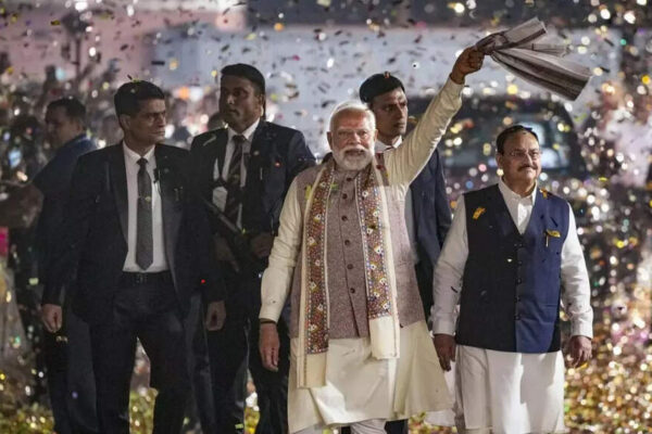NEW DELHI: Leading BJP’s celebrations over the party’s impressive performance in Bihar, PM Narendra Modi on Friday said the state’s people have given a befitting reply to the “divisive M-Y (Muslim-Yadav)” with another ‘M-Y’ (Mahila-Youth), a constructive and positive combine, to thwart the return of “Jungle-Raj”.”This victory has given a new positive meaning to the ‘M-Y’, that is ‘Mahila and Youth’. Bihar has the highest youth population belonging to all castes and religions. Their wishes, aspirations and dreams have destroyed the communal ‘M-Y’ formula of ‘Jungle Raj’,” Modi said in his address to BJP workers in victory celebrations at the party headquarters here.‘Bihar’s New MY Formula Is Mahila & Youth’: PM Modi Targets RJD-Congress After NDA’s Landslide WinWaving a “gamcha” to greet BJP workers, Modi chanted ‘Chhathi Maiya ki Jai’ and also used the Bhojpuri lingo ‘garda uda diya’, meaning the people of Bihar, with this massive victory and their unshakable confidence, have taken the state by storm.Doubling down the attack on Congress, the PM coined a new term, ‘MMC’ for the opposition party, saying it has become “Muslim League Maoist Congress”, a remark reflecting concerns within Congress too as Sonia Gandhi, after the 2014 Lok Sabha poll loss, had attributed her party’s defeat for being identified as “pro-Muslim”. “Today’s Congress has become a Muslim League Maoist Congress (MMC), its entire agenda is run only on this,” Modi said.The PM said Congress is headed for another split as a large section of the party is unhappy with the “agenda” of “Namdaar” (Rahul Gandhi), and they are set to part ways. He said even Congress’s allies are beginning to understand that Congress is drowning everyone in its negative politics. “That is why, during the Bihar elections, I said that the ‘naamdar’ of Congress is practising to drown himself and others in the Bihar elections by taking a dip in the pond,” he said.Modi hailed the leadership of CM Nitish Kumar and the contribution of all NDA leaders, including Chirag Paswan, Jitan Ram Manjhi and Upendra Kushwaha.End of ArticleFollow Us On Social MediaVideosDeadly Explosion At Nowgam Station Exposes Scale Of 360 Kg Urban Terror Cache Seized From Faridabad‘Bihar’s New MY Formula Is Mahila & Youth’: PM Modi Targets RJD-Congress After NDA’s Landslide Win‘Too Big To Fail’: South African Envoy On Trump’s G20 Boycott, Says PM Modi’s Presence Crucial‘Misa-Priyanka Ko Dickey Mein…’: Yashwant Deshmukh’s Message to RJD–Cong After NDA’s Bihar WinAir India Bombing Returns To Spotlight, CSIS Warns Canada Of New Extremist Networks And Rising RisksSix Ways Nitish Kumar Proved ‘Tiger Abhi Zinda Hai’ As NDA Registers Big Win in Bihar Assembly Polls‘Full Stop to Many Questions’ Chirag Paswan Hails PM Modi, Nitish as NDA Soars Past 200 SeatsKerala Teenager Dies in Dubai After Rooftop Fall While Trying To Take Photos of Low-Flying PlanesPakistan’s Costly Lobbying Blitz Won Access To Trump As India Faced The Harshest Tariffs, Claims NYTChilling Terror Attack Masterplan: How Medical Professionals Built A 5-Step Nationwide Bombing Plot123PhotostoriesZero sugar, big damage? The bone health impact of diet soda5 easy exercises for building strong legs5 trending white gown designs for a traditional Christian weddingRed flags men ignore: 7 physical signs that may indicate fertility issuesTyping too long? 3 exercises for stiff and painful handsShah Rukh Khan closes the year powerful and proudEgg white versus egg yolk: Which one is healthier for breakfast7 dhaba-style dal preparations to try at home5 unique attractions in America that will make you say “I can’t believe this is real”!From BF Karan Kundrra wanting to marry her right after Bigg Boss to her near-fatal injury on Khatron Ke Khiladi: Tejasswi Prakash talks about life, career and love123Hot PicksAlinagar Election ResultRaghopur Election ResultBihar Election Result 2025Gold rate todaySilver rate todayPublic Holidays NovemberBank Holidays NovemberTop TrendingLaMelo BallGiannis AntetokounmpoJoel EmbiidAidan HutchinsonNHL Trade RumorLatin GrammyDak PrescottBrazilian Bodybuilder Found DeadPercy HarvinStephen Curry