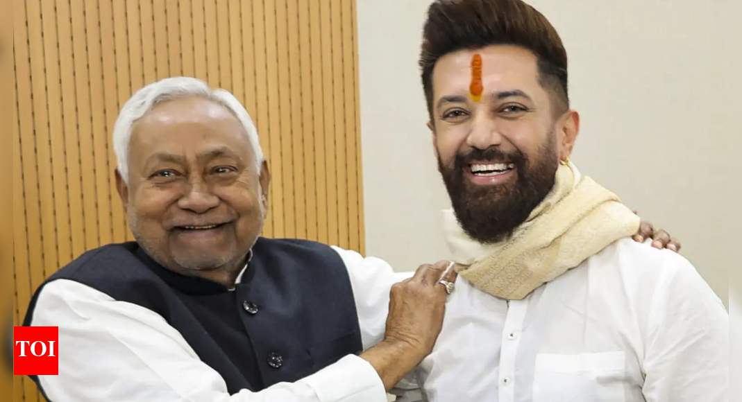 Chirag Paswan met Bihar CM Nitish Kumar, congratulating him on NDA’s sweeping victory in the assembly elections and refuting speculation of a rift between their parties. Paswan highlighted the CM’s appreciation for all alliance partners, emphasising their collaborative success in the polls.  NEW DELHI: Union minister and LJP (RV) chief Chirag Paswan on Saturday met chief minister Nitish Kumar and congratulated him for NDA’s sweeping victory in the assembly elections.After the meet, Chirag refuted speculation about rift between LJP (RV) and JD(U), claiming that Nitish appreciated the role of every alliance partner in NDA.”I met the CM, congratulated him and extended him best wishes. NDA registered a historic victory under the leadership of Nitish Kumar. So, a delegation of LJP(RV) met him and congratulated him. I am delighted that the CM appreciated the role of every alliance partner in the NDA,” Chirag said.“He supported the LJP(RV) candidate when he went to vote. In Alauli, where I vote, I supported JD(U) candidate. This shows that those were misleading regarding JD(U) and LJP(RV) were just setting false narrative…”,” he added.This comes after rift between the two parties surfaced during the seat sharing deal within NDA ahead of Bihar polls.During the run up to the elections, Chirag had also criticised Nitish over deteriorating law and order situation in the state.”I feel ashamed that I am supporting a government where crime has become uncontrolled,” Chirag had said.Interestingly, this was the first time when LJP(RV) and JD(U) were contesting the assembly elections together under the umbrella of NDA.In 2020 Bihar assembly elections, claiming himself as Prime Minister Narendra Modi’s “Hanuman”, Chirag decided to go solo and fielded 135 candidates in fray — specifically harming JD(U) poll prospects. LJP(RV)’s candidates acted as vote-cutters, contributing to JD(U)’s sharp decline from 71 seats in 2015 to just 43 in 2020, its lowest tally in years.However, in 2025, LJP(RV) emerged as a key force within the NDA, winning 19 of the 29 seats it contested and helping the alliance cross the 200-seat mark.Paswan said his party chose from a “pool of 38 seats” offered by the BJP, stressing “quality over quantity.” After multiple rounds of discussions with BJP and JD(U) leaders, LJP(RV) secured its position as the largest junior ally. Other smaller allies received six seats each, showing how negotiations tilted in Paswan’s favour.The NDA registered a historic landslide victory in the 2025 Bihar Elections, winning 202 of the 243 seats in the state; meanwhile, the Mahagathbandhan could only secure 35 seats.NDA secured a three-fourths majority in the 243-member House. This is the second time the NDA has crossed the 200 mark in the assembly polls. In the 2010 polls, it had won 206 seats.In the NDA, the Bharatiya Janata Party (BJP) won 89 seats, Janata Dal (United) won 85, Lok Janshakti Party (Ram Vilas) (LJPRV) won 19, Hindustani Awam Morcha (Secular) (HAMS) won five, and Rashtriya Lok Morcha won four seats.The Rashtriya Janata Dal (RJD) won 25 seats, Indian National Congress 6, Communist Party of India (Marxist-Leninist) (Liberation) – CPI(ML)(L) – two, Indian Inclusive Party (IIP) – one, and Communist Party of India (Marxist) – CPI(M) – one seat.All India Majlis-E-Ittehadul Muslimeen (AIMIM) won five seats, and Bahujan Samaj Party (BSP) got one seat.The Bihar assembly elections were conducted across two phases on November 6 and 11, respectively. Bihar recorded a historic 67.13% voter turnout, the highest since 1951, with women voters outpacing men (71.6% vs 62.8%).About the AuthorTOI News DeskThe TOI News Desk comprises a dedicated and tireless team of journalists who operate around the clock to deliver the most current and comprehensive news and updates to the readers of The Times of India worldwide. With an unwavering commitment to excellence in journalism, our team is at the forefront of gathering, verifying, and presenting breaking news, in-depth analysis, and insightful reports on a wide range of topics. The TOI News Desk is your trusted source for staying informed and connected to the ever-evolving global landscape, ensuring that our readers are equipped with the latest developments that matter most.”Read MoreEnd of ArticleFollow Us On Social MediaVideosPM Modi Predicts Major Congress Split After NDA’s Bihar Win And Warns Allies Of Growing Instability‘Bengal Is Far-Fetched…’ Bengal Minister Shashi Panja Hits Back at PM Modi’s Jungle Raj Jibe‘Very Bleak Message To World’: South Africa Envoy Condemns Delhi Blast And Seeks Joint Action“All options open…” Piyush Goyal on ongoing India-Canada talks after two rounds of discussionsUN Must Reform Now: India Demands Expansion of Both Permanent And Non-Permanent UNSC Member StatesDeadly Explosion At Nowgam Station Exposes Scale Of 360 Kg Urban Terror Cache Seized From Faridabad‘Bihar’s New MY Formula Is Mahila & Youth’: PM Modi Targets RJD-Congress After NDA’s Landslide Win‘Too Big To Fail’: South African Envoy On Trump’s G20 Boycott, Says PM Modi’s Presence Crucial‘Misa-Priyanka Ko Dickey Mein…’: Yashwant Deshmukh’s Message to RJD–Cong After NDA’s Bihar WinAir India Bombing Returns To Spotlight, CSIS Warns Canada Of New Extremist Networks And Rising Risks123Photostories10 dog breeds that are kid friendlyThe best book genres for kids to boost brain developmentRaising Kids Who Love Learning (Not Just Getting Good Grades)Cute baby nicknames inspired by colorsFrom film stars to business leaders five Bollywood women shaping empires outside cinema7 lesser-known health benefits of drinking 1 glass of okra water with a tablespoon of lemon juice for a monthBudget-friendly ways to create a child’s own space even in a small homePancreatic cancer: How lifestyle choices can lower your riskZero sugar, big damage? The bone health impact of diet soda5 easy exercises for building strong legs123Hot PicksAlinagar Election ResultRaghopur Election ResultBihar Election Result 2025Gold rate todaySilver rate todayPublic Holidays NovemberBank Holidays NovemberTop TrendingLaMelo BallGiannis AntetokounmpoJoel EmbiidAidan HutchinsonNHL Trade RumorLatin GrammyDak PrescottBrazilian Bodybuilder Found DeadPercy HarvinStephen Curry