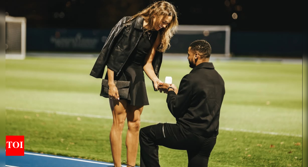 Track Queen Anna Hall stuns fans with surprise engagement to NFL star Darius Slayton