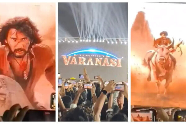 ‘GlobeTrotter’ officially titled ‘Varanasi’; Mahesh Babu rides a charging bull in SS Rajamouli’s motion-poster launch at grand event