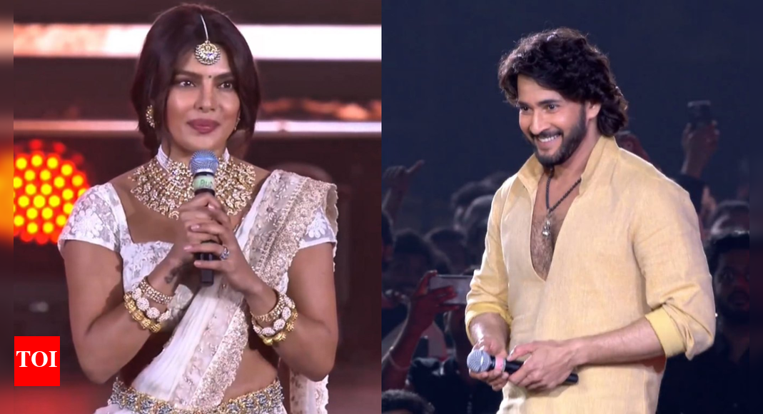 Priyanka Chopra calls Mahesh Babu ‘Legendary’ at ‘Varanasi’ launch, Says his family made Hyderabad feel like home