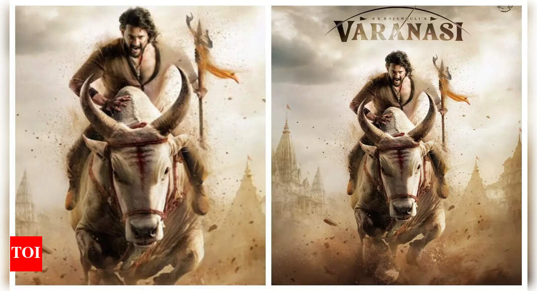SS Rajamouli unveils Mahesh Babu’s ‘Varanasi’ poster; introduces his character Rudhra