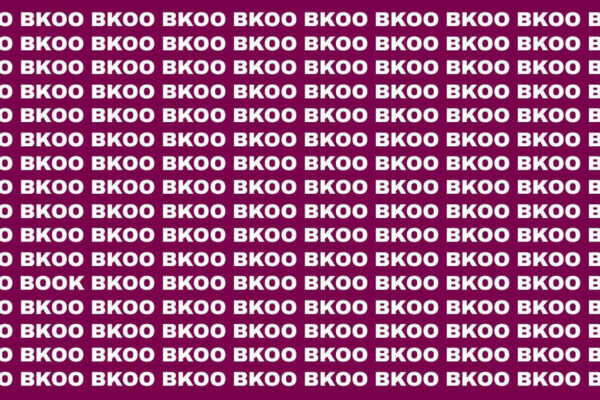 Optical illusion: Can you spot the word ‘BOOK’ in under 5 seconds?