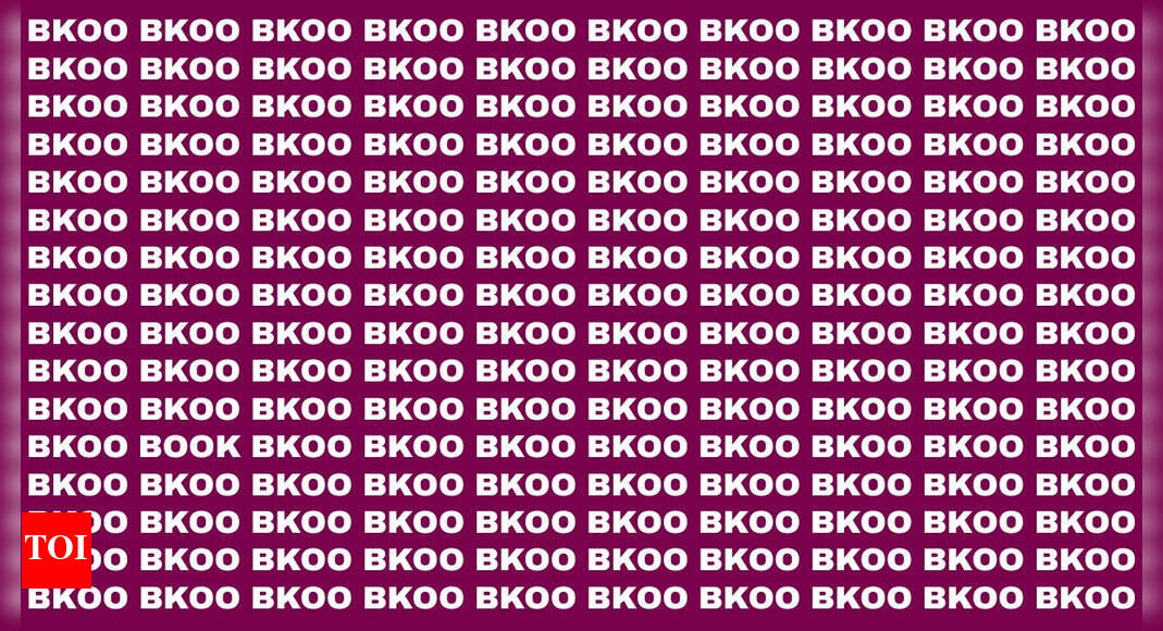 Optical illusion: Can you spot the word ‘BOOK’ in under 5 seconds?