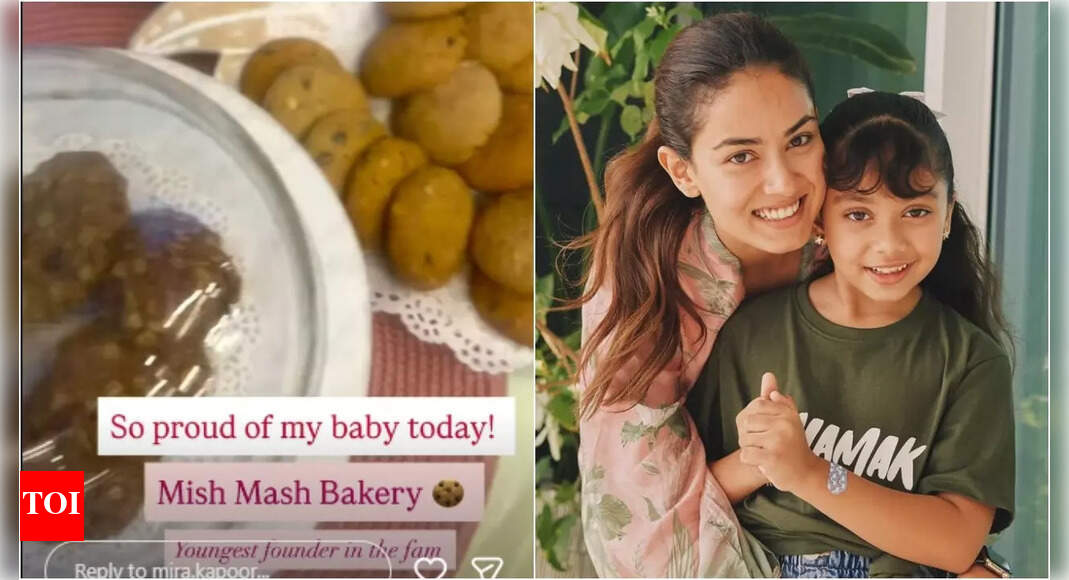 Mira Rajput proud as daughter Misha’s baking stall sells out quickly; ‘Youngest founder in the fam’