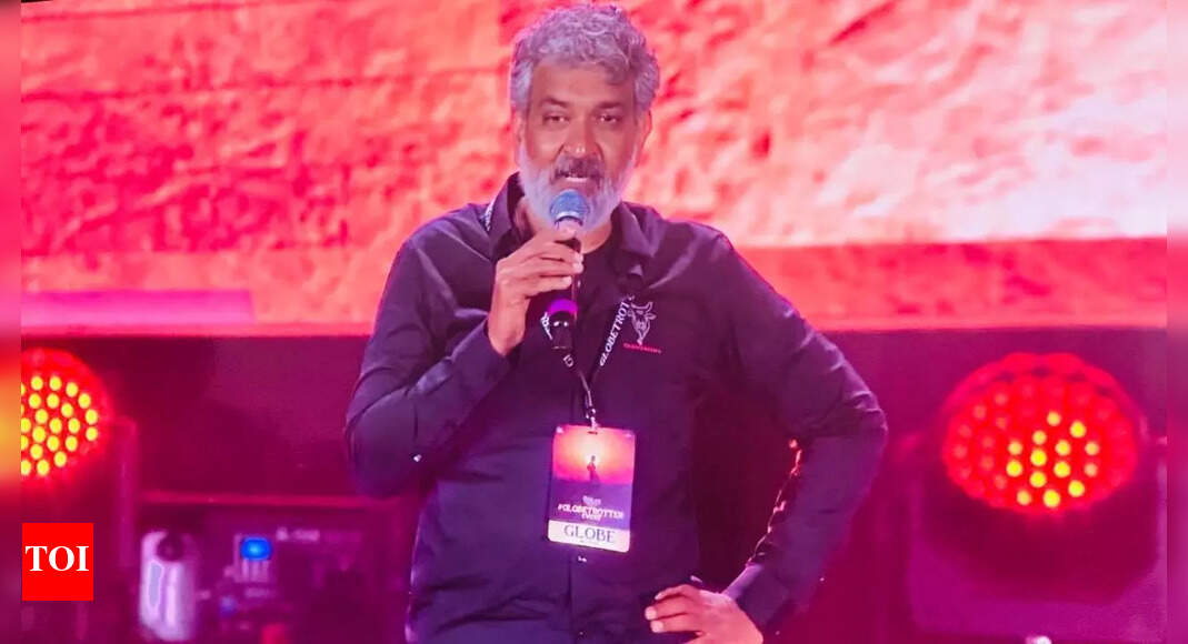 SS Rajamouli blames Lord Hanuman after technical failure at Varanasi teaser launch, triggers outrage online; fans seek public apology
