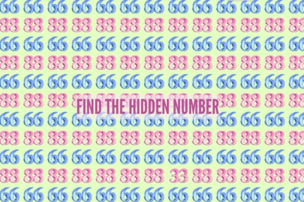 Optical illusion challenge: Can you spot the hidden 33 among 66s and 88s in 7 seconds