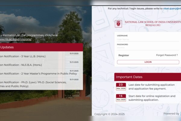 NLSAT 2026 registration window opens at nls.ac.in: Direct link to apply here