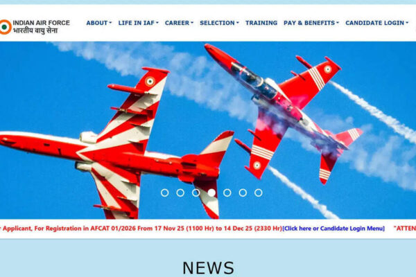 IAF AFCAT 1 registration 2026 commences today at afcat.edcil.co.in; check direct link, details here