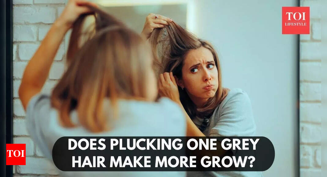 Does plucking one grey hair make more grow? Doctor answers |