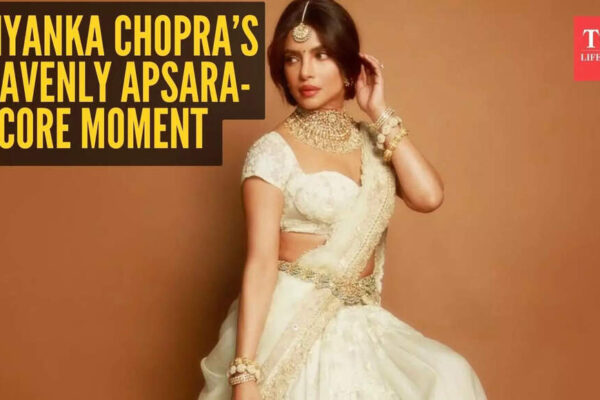 Priyanka Chopra looked like a living goddess in this ethereal white Anamika Khanna lehenga |