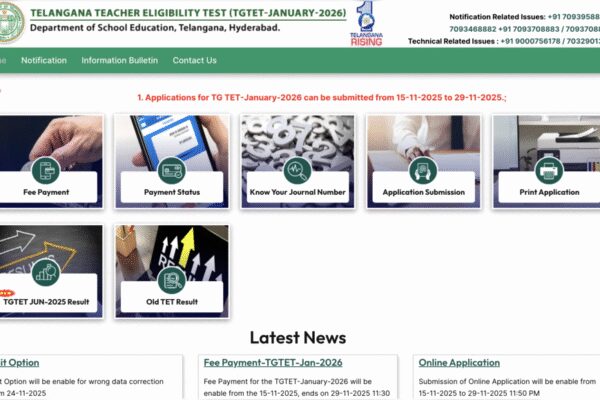 TG TET January 2026 notification released: Registration begins at tgtet.aptonline.in, direct link to apply here