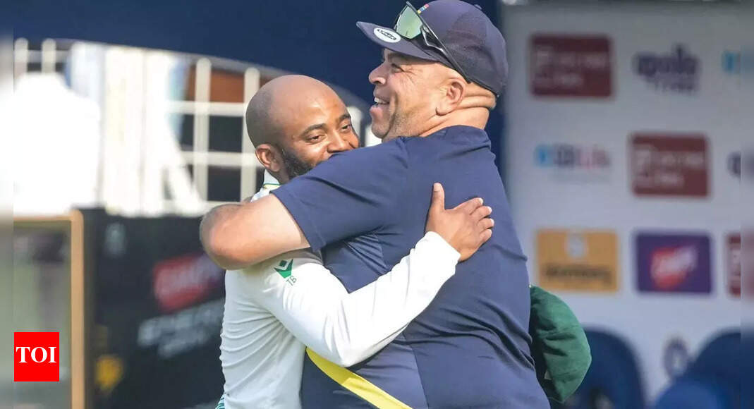 First win in 15 years! Temba Bavuma’s ‘jump and punch’ celebration against India goes viral – WATCH