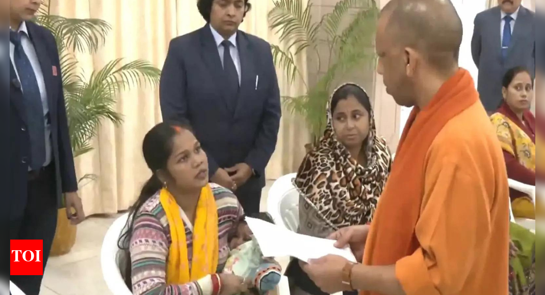 LUCKNOW: Uttar Pradesh chief minister Yogi Adityanath on Monday directed urgent medical assistance for a seven-month-old infant brought to Janata Darshan by a woman from Lucknow seeking help for her child’s heart ailment. The mother, a resident of Rajendra Nagar in Aishbagh, told the chief minister that she lived in a rented house and lacked the financial means to secure treatment for the baby.According to the release, the chief minister immediately instructed officials to arrange an ambulance and transfer the child to King George’s Medical University (KGMU). Acting on his orders, the KGMU Vice Chancellor ensured the child received prompt treatment upon arrival.More than 60 people from various districts of Uttar Pradesh attended Monday’s Janata Darshan, presenting a range of grievances to the Chief Minister.These include land disputes, financial assistance to the police, and electricity-related issues; the complaints covered multiple departments. The Chief Minister reaffirmed that citizen safety and efficient service delivery have remained top priorities of his government since day one.Paramilitary personnel from Bulandshahr also approached the chief minister about encroachment on his land.After receiving the application, the Chief Minister said, “Whether you serve on the borders or in internal security, your duty is important. The government will take responsibility for your family.”CM Yogi instructed officials to investigate the matter and resolve it quickly.End of ArticleFollow Us On Social MediaVideosIndia Doubles Down On Russian Oil Imports Despite U.S. Sanctions HeatBangladesh Seeks Hasina’s Return As India Notes ICT Tribunal Verdict, Calls For Peace And Stability’This Generation Can Bring Viksit Bharat Before 2047′: Army Chief Dwivedi’s Message To Gen ZHasina Verdict Sparks Outrage as Ex-Indian Envoy Questions Evidence and Awami League Cries Black DayPak Army Chief Asim Munir Vows ‘Strong Response’, Army Chief Dwivedi Warns Op Sindoor Was A TrailerPM Modi Condoles Families as 45 Indians Feared Dead in Saudi Bus CrashOusted Bangladesh PM Hasina Calls ICT’s Death Sentence ‘Rigged’, Says It Denied Fair Trial RightsFrench Consulate Staffer Molested In Bandra As Mumbai Police Launch Rapid Hunt To Track The SuspectAfter 5th August 2019…’ Army Chief Counters Mehbooba’s Charge Against Centre Over J&K SituationChennai Gripped By Panic As Bomb Threats Target MK Stalin, Ajith Kumar, Top Tamil Nadu Personalities123PhotostoriesFrom wanting to find a boyfriend in Bigg Boss Marathi to their age-gap; Nikki Tamboli and Arbaz Patel open up about their love story3 common mistakes to avoid while consuming fruits and why5 stunning purple coloured animals that seem to be painted by artistsFrom playgrounds to healthy lifestyle: Sachin Tendulkar’s parenting tips for today’s familiesFrom ‘Sacred Games’ to ‘Panchayat’: Web series that turned Pankaj Tripathi, Manoj Bajpayee, Jaideep Ahlawat and others into digital icons7 addictions one should break to become their best selfMalaika Arora to Demi Moore: 5 must-see looks of the day ruling the style charts4 powerful Indian homemade drinks to lower uric acid levels and how to make them at homeFive-letter Indian baby names that sound modern and classyBharti Singh gets emotional as she gets a surprise baby shower from Laughter Chefs team; friends Krushna Abhishek, Tejasswi Prakash, Jannat Zubair and others attend the bash123Hot PicksDelhi AQI TodaySheikh Hasina VerdictBihar Government FormationGold rate todaySilver rate todayPublic Holidays NovemberBank Holidays NovemberTop TrendingKayla NicoleAaron Rodgers InjuryShedeur SandersDubai Prince Sheikh Hamdan Net WorthRohini AcharyaDraymond GreenLebron JamesPaige GrecoZelina VegaCharlie Mcavoy Injury
