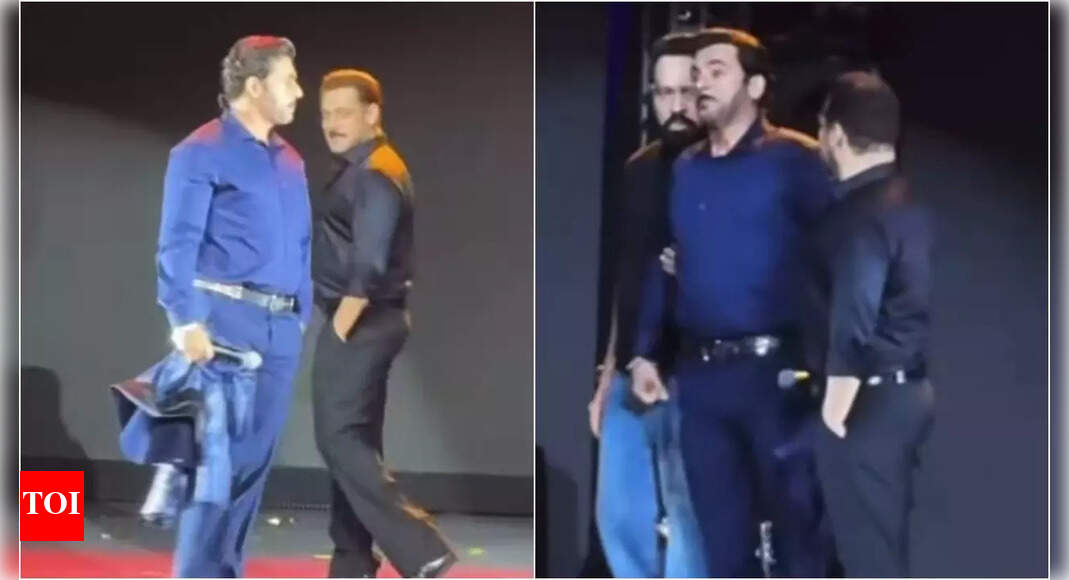 Netizens REACT as Salman Khan’s doppelganger nails superstar’s act; bodyguard Shera pulls him away from stage – WATCH