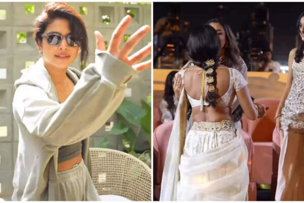 Priyanka Chopra practices Telugu lines, greets Mahesh Babu, SS Rajamouli, Namrata Shirodkar and Sitara in new BTS from Varanasi launch