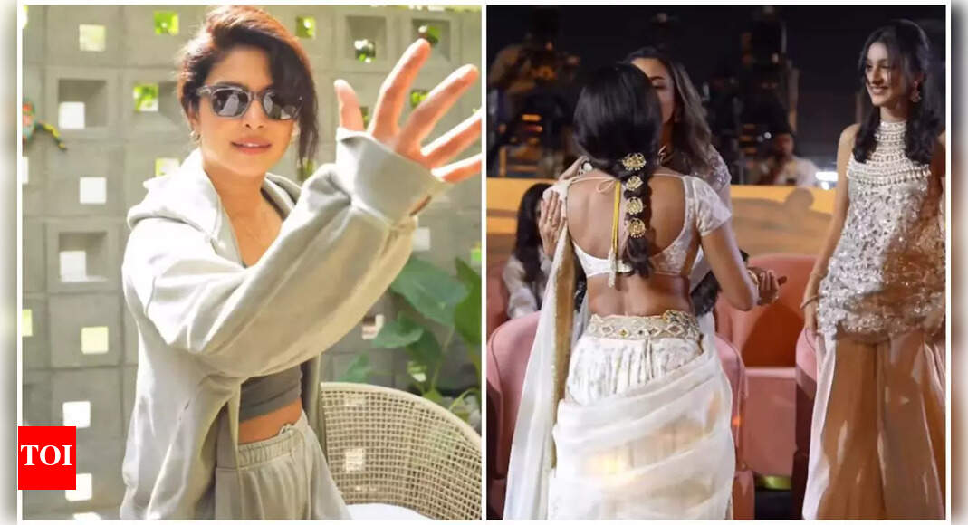 Priyanka Chopra practices Telugu lines, greets Mahesh Babu, SS Rajamouli, Namrata Shirodkar and Sitara in new BTS from Varanasi launch