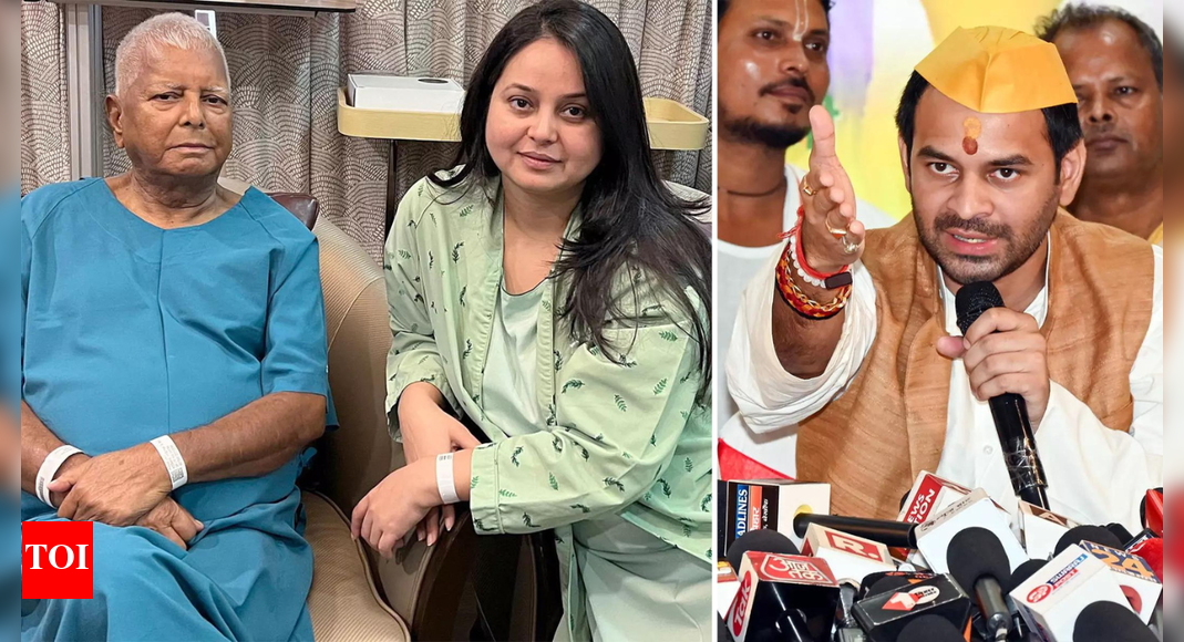 ‘Endured what happened to me but my sister … ‘: Tej Pratap slams Jaichands for ‘insulting’ Rohini; Lalu family feud escalates