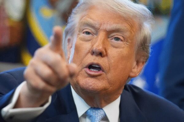 ‘Shouted at stupid people’: Trump says trade talks with ‘a country’ left his voice hoarse – watch