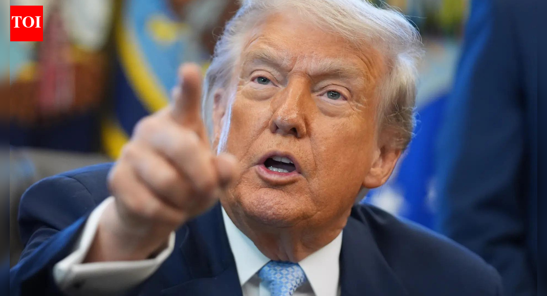 ‘Shouted at stupid people’: Trump says trade talks with ‘a country’ left his voice hoarse – watch