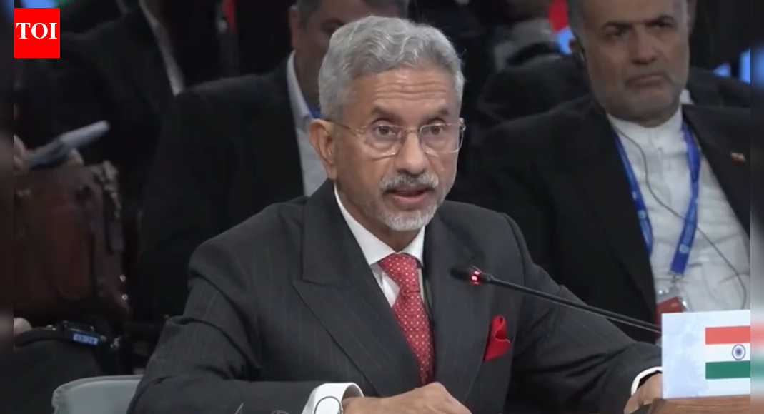 External Affairs Minister S Jaishankar urged the Shanghai Cooperation Organisation (SCO) to adopt a “zero tolerance” approach to terrorism, emphasizing its founding purpose. Speaking in Moscow, he also called for reforms in the organization’s working methods to adapt to the evolving global landscape. Jaishankar highlighted India’s right to defend its people against terrorism.  External affairs minister S Jaishankar on Tuesday said that the world must show “zero tolerance” towards terrorism. Speaking at the Shanghai Cooperation Organisation’s Council of Heads of Government meeting in Moscow, he also called upon the organisation to make reforms in its working process.Addressing the gathering, Jaishankar said, “We must never forget that the SCO was founded to combat the three evils of terrorism, separatism, and extremism. These threats have become even more serious over the years that have passed. It is imperative that the world displays zero tolerance towards terrorism in all its forms and manifestations. There can be no justification, no looking away, and no whitewashing.”After Delhi Blast, Jaishankar Tells SCO Nations India Has Right To Defend Its People Against TerrorThe EAM further pointed, “As India has demonstrated, we have the right to defend our people against terrorism — and we will exercise it.”He also invited the organisation to make new reforms. “In conclusion, India believes that the SCO must adapt to the changing global landscape, develop an expanded agenda, and reform its working methods. We will contribute positively and fully to these objectives.”Jaishankar made these remarks during a three-day visit to Russia that began on Monday. He arrived in Moscow to attend the SCO Heads of State Council meeting and hold a series of high-level talks ahead of President Vladimir Putin’s expected visit to New Delhi early next month.During his stay, he met Russian foreign minister Sergey Lavrov for discussions on bilateral, regional and international issues. According to state-run TASS, their conversation covered cooperation through the SCO, BRICS, the UN and the G20.On Tuesday, Jaishankar represented Prime Minister Narendra Modi at the SCO Council of Heads of Government meeting, which President Putin is expected to address.Jaishankar said that the relationship between India and Russia has consistently acted as a stabilising factor internationally. “Its growth and evolution is not only in our mutual interest but also in that of the world,” he said.Russia remains one of India’s closest and longest-standing partners, and both sides are expecting substantial outcomes from President Putin’s upcoming December visit aimed at further strengthening their strategic ties.About the AuthorTOI News DeskThe TOI News Desk comprises a dedicated and tireless team of journalists who operate around the clock to deliver the most current and comprehensive news and updates to the readers of The Times of India worldwide. With an unwavering commitment to excellence in journalism, our team is at the forefront of gathering, verifying, and presenting breaking news, in-depth analysis, and insightful reports on a wide range of topics. The TOI News Desk is your trusted source for staying informed and connected to the ever-evolving global landscape, ensuring that our readers are equipped with the latest developments that matter most.”Read MoreEnd of ArticleFollow Us On Social MediaVideosNarayana Murthy Sparks Fresh Storm By Urging to Adopt China’s 996 Model, Work 72 Hours Every WeekIran Halts Visa Waiver For Indians Amid Criminal Exploitation And MEA Safety Warning AlertsAfter Delhi Blast, Jaishankar Tells SCO Nations India Has Right To Defend Its People Against TerrorPiyush Goyal Calls India A Stability Anchor Amid Global Flux And Says The Coming 2 Years Are Pivotal‘We Made No Crime’ Prashant Kishor Admits Failure, Takes Full Responsibility for Bihar VerdictSheikh Hasina’s Close Aide Raises Terror Flag: Pak-based Terror Groups Being Welcomed in BangladeshMecca–Medina Tragedy: 45 Killed as Azharuddin Rushes to Assist Telangana FamiliesED Cracks Down On ‘White-Collar Terror Module’, Conducts 25 Raids Linked To Al-Falah UniversityUN Rejects ICT Verdict on Sheikh Hasina’s Death Penalty, But Backs Justice For Bangladesh VictimsPM Modi Reveals Why NDA Swept Bihar, Says Emotional Mode And 24×7 Development Win Elections In India123Photostories9 lesser-known healthy Gujarati snacks one must tryGerman Shepherd: 7 reasons why this dog breed is good for childrenRani Mukerji, Anushka Sharma to Vikrant Massey: Bollywood stars who are loving parents but keep their kids completely out of the spotlight10 foods that are an essential part of wedding traditionsWhy Delhi’s 500-km road repair mission could be a turning point in pollution control10 animals whose names start with the letter P!Nayanthara’s ultimate comeback: 5 times ‘Lady Superstar’ proved critics wrongMassive Infosys IT campus rising in Noida—how this project could transform city’s futureKidney stones: Doctor shares 5 facts one should know before the pain strikesAfter years of protests, why Bengaluru’s Panathur–Balagere road fix still leaves commuters frustrated123Hot PicksDelhi AQI TodaySheikh Hasina VerdictBihar Government FormationGold rate todaySilver rate todayPublic Holidays NovemberBank Holidays NovemberTop TrendingDak Prescott FianceBomb Threat TodayCeeDee LambDenver Nuggets vs chicago bullsKike HernndezDetroit Tigers WifeAuston MatthewsGiannis AntetokounmpoWWE Survivor SeriesWho is Ella Hakkinen