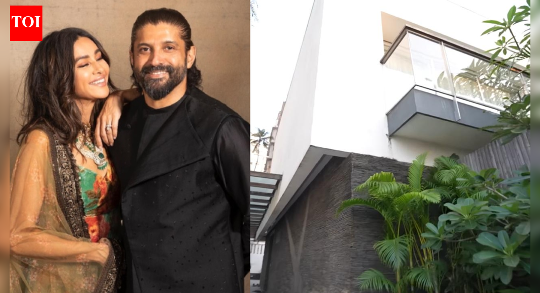 Inside Farhan Akhtar and Shibani Dandekar’s elegant, minimalist and modern Bandra bungalow – PICS
