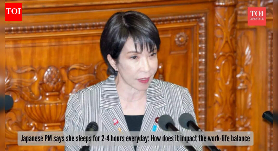Japan’s PM Sanae Takaichi opens up on her sleeping habits, raises public concerns |