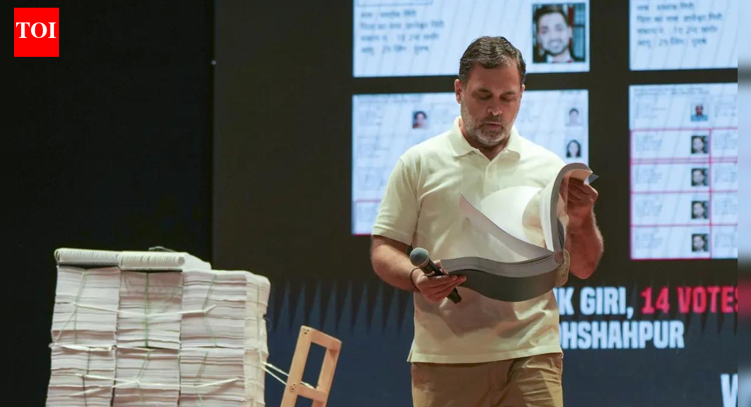 A group of 272 eminent citizens, including retired judges, bureaucrats, and military officers, have penned an open letter criticizing Rahul Gandhi and the Congress for allegedly undermining constitutional bodies, particularly the Election Commission. The letter accuses the opposition of baseless rhetoric and “systematic and conspiratorial attacks” against the ECI, urging civil society to support the institution. Rahul Gandhi (PTI photo) NEW DELHI: A group of 272 eminent citizens, comprising 16 judges, 123 retired bureaucrats including 14 former ambassadors, and 133 retired armed forces officers issued an open letter criticising the Lok Sabha leader of opposition Rahul Gandhi and the Congress for what they describe as attempts to undermine constitutional institutions, particularly the Election Commission. The letter, titled “Assault on National Constitutional Authorities” and dated 18 November 2025, accuses opposition leaders of levelling “venomous rhetoric” against key institutions and using “provocative but unsubstantiated accusations” to further political narratives. It states that after attacking the armed forces, the judiciary, Parliament and constitutional authorities, the opposition has now targeted the EC with “systematic and conspiratorial attacks.”The signatories said the leader of opposition in the Lok Sabha has repeatedly claimed to possess “open and shut proof” of vote theft, alleging that the ECI is guilty of “treason.” The letter points out that he has threatened officials, saying he will “not spare them,” yet has not filed a formal complaint or supported his allegations with a sworn affidavit.According to the letter, leaders from the Congress, other opposition parties, left-leaning NGOs and “ideologically opinionated scholars” have amplified similar charges, even calling the Commission the “B-team of the BJP.” The signatories argue that these claims collapse upon scrutiny. They note that the EC has publicly shared its methodology for the Statewide Intensive Revision, conducted court-sanctioned checks, removed ineligible names and added new eligible voters.The letter calls this pattern of allegations “impotent rage,” suggesting it stems from “electoral failure and frustration” rather than evidence. It says opposition parties criticise the EC only when results do not favour them, calling this “selective outrage” and “opportunism.”The citizens invoke the legacy of former chief election commissioners TN Seshan and N. Gopalaswami, saying they upheld the Commission’s authority with fearlessness and impartiality, and turned it into a “formidable constitutional sentinel.”The letter urges civil society to stand with the EC “out of conviction, not flattery,” and asks political parties to stop undermining institutions with “baseless allegations and theatrical denunciations.” It also raises concerns about ensuring the integrity of electoral rolls, warning that fake voters and non-citizens should have no role in determining India’s government. The letter compares India’s approach to that of the United States, the United Kingdom, Australia, Japan, South Korea, Germany and France, arguing that strong safeguards are essential to preserve democratic stability.The signatories call on the Election Commission to maintain transparency, publish complete data and defend itself legally when required. They also urge political leaders to compete through policy, not accusations, and to accept election outcomes with maturity.The letter concludes by reaffirming faith in the Indian armed forces, judiciary, executive and the Election Commission. It says India’s democratic institutions must not become “political punching bags” and calls for leadership grounded in “truth, ideas and service.” About the AuthorTOI News DeskThe TOI News Desk comprises a dedicated and tireless team of journalists who operate around the clock to deliver the most current and comprehensive news and updates to the readers of The Times of India worldwide. With an unwavering commitment to excellence in journalism, our team is at the forefront of gathering, verifying, and presenting breaking news, in-depth analysis, and insightful reports on a wide range of topics. The TOI News Desk is your trusted source for staying informed and connected to the ever-evolving global landscape, ensuring that our readers are equipped with the latest developments that matter most.”Read MoreEnd of ArticleFollow Us On Social MediaVideos”… To Flaunt Patriotism’ Terror Accused in Ricin Plot Attacked Inside Sabarmati Jail by InmatesAfter S-400 Success, Russia Offers Su-57E With Full Tech Transfer To Reset Defence Ties With IndiaInside Jaishankar’s Kremlin Briefing To Putin As India Shapes Agenda For India-Russia Annual SummitHasina’S Son Sajeeb Wazed Calls Her Conviction A Political Coup, Slams Bangladesh’S Unelected GovAnmol Bishnoi, Accused In Baba Siddique Murder Case, To Be Deported To India From USIndia-Russia Ties: EAM Jaishankar Meets President Putin In Moscow’Some Last-Mile Issues…’: Piyush Goyal Remarks On Trade Pact With EU And US, India’s Export GrowthThe Ghost Of Bastar Falls: What Madvi Hidma’s Death Means For India’s War Against Maoist InsurgencyBathani Tola: 30 years on, justice still elusive for Bihar’s worst caste massacreShashi Tharoor Praises PM Modi Again, Sparks Fresh Congress Rift After Attending Goenka Lecture123PhotostoriesKnow your Life Path Number and what it really says about your personalityPriyanka Chopra’s regal ivory look proves why she remains Bollywood’s ultimate fashion icon5 common habits that quietly destroy relationships (and how to fix them)Tom Cruise Fitness: How his workout routine keeps him stunt-ready even in his 60s6 countries with red, white, and black colours in their national flagsWhich Temple You Should Visit on January 1, 2026 As Per Your Birth DateTara Sutaria birthday special: Best style moments of the ‘SOTY 2’ starSushmita Sen birthday special: Decoding her best fashionable moments10 popular foods with surprising origins you won’t believeIndia’s first true superstar wasn’t Rajesh Khanna but this actress, raised in a red-light area, worshipped by fans beyond imagination123Hot PicksDelhi AQI TodaySheikh Hasina VerdictBihar Government FormationGold rate todaySilver rate todayPublic Holidays NovemberBank Holidays NovemberTop TrendingAaron Rodgers InjuryShedeur SandersPaolo BancheroStephen CurryPatrick BeverleyLeBron JamesStephen A SmithCade CunninghamDraymond GreenSophie Cunningham