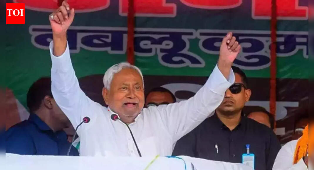 Patna gears up for a significant political event as Nitish Kumar is set to be sworn in as chief minister for a record tenth time. Following his resignation, the NDA alliance has elected him leader, and he will stake his claim to form the new government. Nitish Kumar is set to take oath as CM for the tenth time (File photo) NEW DELHI: Patna is set to witness a major political show of strength on Thursday, with JD(U) chief Nitish Kumar scheduled to take oath as chief minister for a record 10th time at the historic Gandhi Maidan. He resigned on Wednesday as head of the outgoing NDA government.Governor Arif Mohammad Khan accepted his resignation on Wednesday and asked him to continue as caretaker CM until the new government is sworn in.NDA Sweeps Bihar, Nitish Kumar Prepares for 10th CM Oath; A Look Back at ‘Sushasan Babu’s’ JourneyKumar was elected leader of the NDA legislature party earlier in the day during a meeting of newly elected MLAs of the alliance partners. The proposal was moved by JD(U) senior leader Vijay Choudhary and seconded by BJP leaders Samrat Choudhary and Vijay Sinha. MLAs of the LJP (RV), HAM and RLM also supported the proposal, JD(U) minister Shrawon Kumar said.Soon after his election as NDA leader, Kumar visited Raj Bhavan with senior alliance leaders, including Union minister Chirag Paswan, RLM chief Upendra Kushwaha and Uttar Pradesh Deputy Chief Minister Keshav Prasad Maurya, to submit his resignation and stake claim to form the new government. He is expected to hand over a formal letter of support from all NDA constituents to the governor before the oath ceremony.Several top leaders of the NDA are expected to attend the event at Gandhi Maidan, including Prime Minister Narendra Modi, Union home minister Amit Shah, defence minister Rajnath Singh, Union minister Dharmendra Pradhan and chief ministers of various states. Hectic parley on ministerial berthConsensus has also been reached among NDA partners on key positions. BJP’s Prem Kumar is likely to be the next Speaker of the assembly, while the post of Deputy Speaker is expected to go to the JD(U). Sources told news agency PTI the new Cabinet will feature five to six new faces from the two main constituents of the alliance, the BJP and the JD(U), along with representation for the smaller partners.LJP (RV) is likely to get three berths in the new Cabinet, while HAM and RLM are expected to receive one berth each. Up to 16 ministers from the BJP and 14 from the JD(U), including Nitish Kumar, are likely to be sworn in.From the JD(U) side, senior leaders such as Bijendra Prasad Yadav, Vijay Kumar Choudhary, Shrowan Kumar, Sunil Kumar, Lesi Singh, Sheila Mandal, Madan Sahni, Ratnesh Sada, Mohammad Zama Khan, Jayant Raj, Umesh Singh Kushwaha and Ashok Chowdhary are seen as strong contenders. Others in consideration include Rahul Kumar Singh, Sudhanshu Shekhar, Kaladhar Prasad Mandal and Panna Lal Singh Patel.BJP sources indicated that most ministers from the outgoing Cabinet will continue in their roles. These include Samrat Choudhary, Prem Kumar, Mangal Pandey, Vijay Kumar Sinha, Nitish Mishra, Renu Devi, Jibesh Kumar, Neeraj Kumar Singh, Janak Ram, Hari Sahni, Kedar Prasad Gupta, Surendra Mehta, Santosh Kumar Singh, Sunil Kumar and Motil Lal Prasad. The party is also weighing three new additions, including former IPS officer Anand Mishra, Rana Randhir, Gayatri Devi and Vijay Kumar Khemka.Nitish Kumar’s swearing-in today marks yet another turning point in Bihar politics as the NDA prepares to return to power with a fresh Cabinet and renewed equations among its partners.About the AuthorTOI News DeskThe TOI News Desk comprises a dedicated and tireless team of journalists who operate around the clock to deliver the most current and comprehensive news and updates to the readers of The Times of India worldwide. With an unwavering commitment to excellence in journalism, our team is at the forefront of gathering, verifying, and presenting breaking news, in-depth analysis, and insightful reports on a wide range of topics. The TOI News Desk is your trusted source for staying informed and connected to the ever-evolving global landscape, ensuring that our readers are equipped with the latest developments that matter most.”Read MoreEnd of ArticleFollow Us On Social MediaVideosRussia Showcases Missile-Only Pantsir SMD-E Air Defence System At Dubai Airshow 2025’We Hit India…’: Pakistani Leader’s Explosive Admission Unmasks Islamabad’s Terror Links Again’Can’t Rule Out All-Out War’: Pakistan’s Khawaja Asif Rattled Over Army Chief’s Sindoor 2.0 WarningSydney Horror Crash Kills 8-Month Pregnant Indian After Teen BMW Driver Slams Into Family WalkIndia Expands Its Diplomatic Presence In Russia As Jaishankar Highlights Strategic New ConsulatesTaliban Trade Minister Lands in Delhi Amid Major Afghan Shift Toward India After Pakistan ConflictChina’s Propaganda Strike On India Exposed, US Report Details Fake Jet Debris And J-35 Sales TacticsSachin Tendulkar Recalls Receiving Sri Sathya Sai Baba’s Blessings Before 2011 WCAishwarya Rai Joins PM Modi at Sri Sathya Sai Baba Centenary in Andhra Pradesh’Anmol Being Targeted For Surname’: Bishnoi Cousin Appeals For ‘Fair Treatment’ After Ahead of Trial123PhotostoriesFrom Rajkummar Rao-Patralekhaa to Deepika Padukone-Ranveer Singh: Bollywood’s adorable baby girl squadFrom protection to independence: Smriti Irani’s modern parenting mantraSalman Khan to Shanaya Kapoor: 5 viral looks of the day setting today’s style mood8 modern-sounding baby names that begin with letter ‘K’How to make South Indian-style Beetroot RasamEgg vs paneer vs soya vs chicken: Which is a better source of protein for breakfast10 unique baby boy names inspired by the Ramayana, and it’s perfect for Gen Alpha6 struggles of being the younger sibling9 ways to include beetroot in Indian diet8 ways to prevent spiders from making webs in your home!123Hot PicksDelhi AQI TodaySheikh Hasina VerdictBihar Government FormationGold rate todaySilver rate todayPublic Holidays NovemberBank Holidays NovemberTop TrendingBrittany LucicAlex Ovechkin WifePaolo BancheroStephen CurryPatrick BeverleyLeBron JamesStephen A SmithCade CunninghamDraymond GreenSophie Cunningham